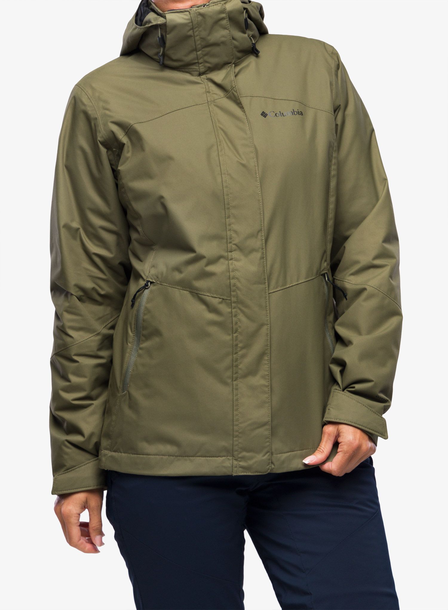 Ženska jakna 3u1 Columbia Bugaboo II Fleece Interchange Jacket - stone green