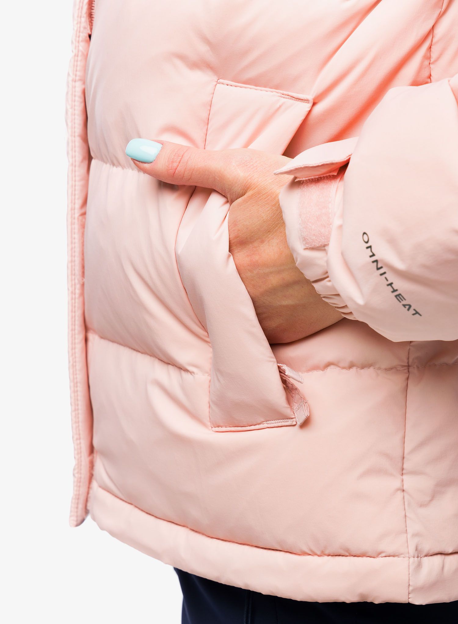 Ženska zimska jakna Columbia Bulo Point II Down Jacket - dusty pink/basalt crinkle