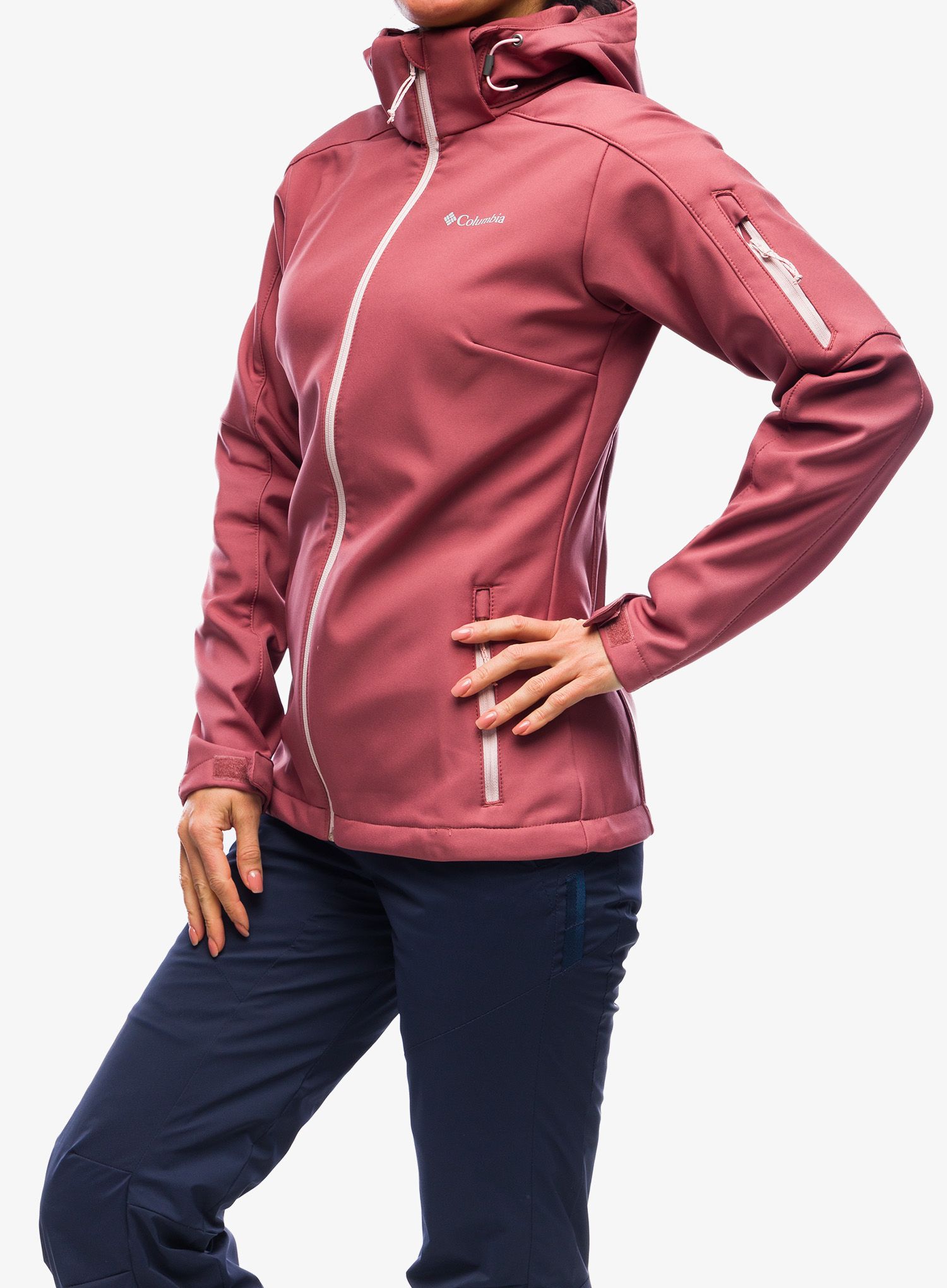 Ženska softshell jakna Columbia Cascade Ridge Jacket - beetroot/dusty pink