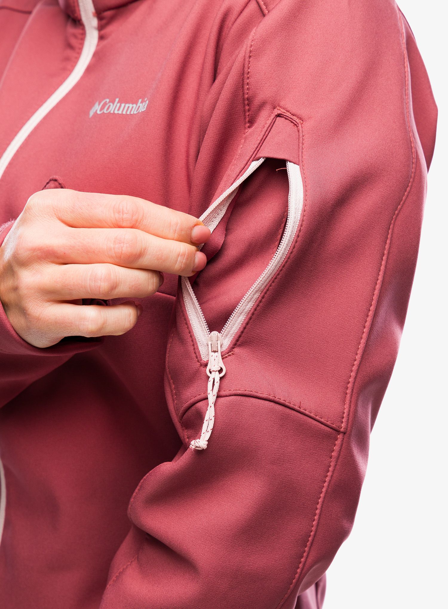 Ženska softshell jakna Columbia Cascade Ridge Jacket - beetroot/dusty pink