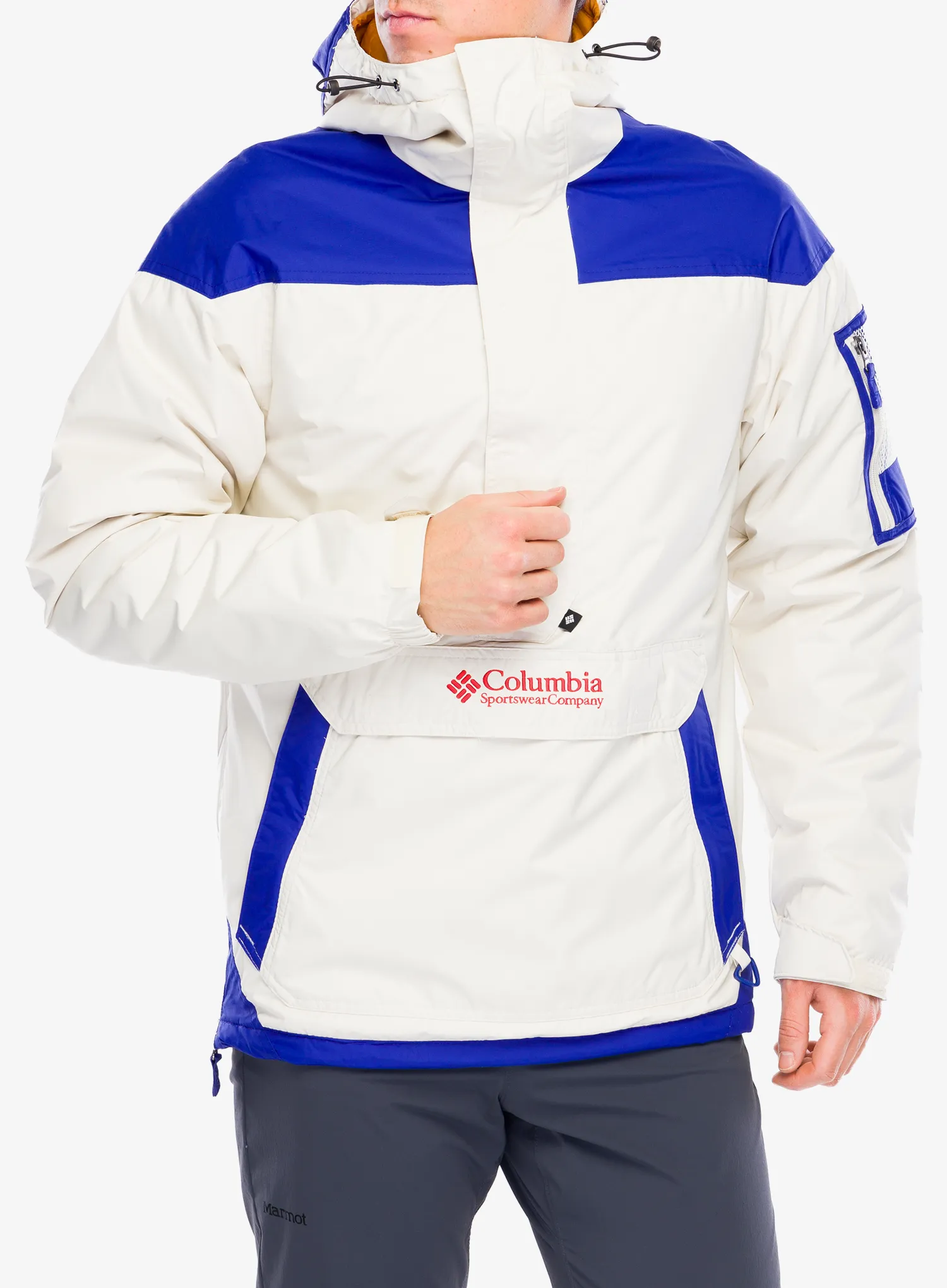 Jakna s postavom Columbia Challenger II Insulated Pullover - chalk/clematis blue