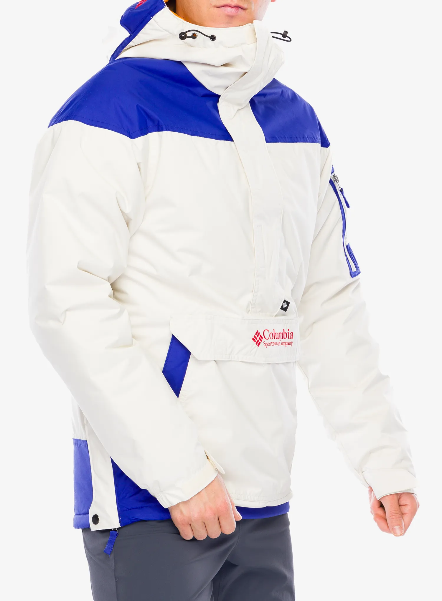 Jakna s postavom Columbia Challenger II Insulated Pullover - chalk/clematis blue