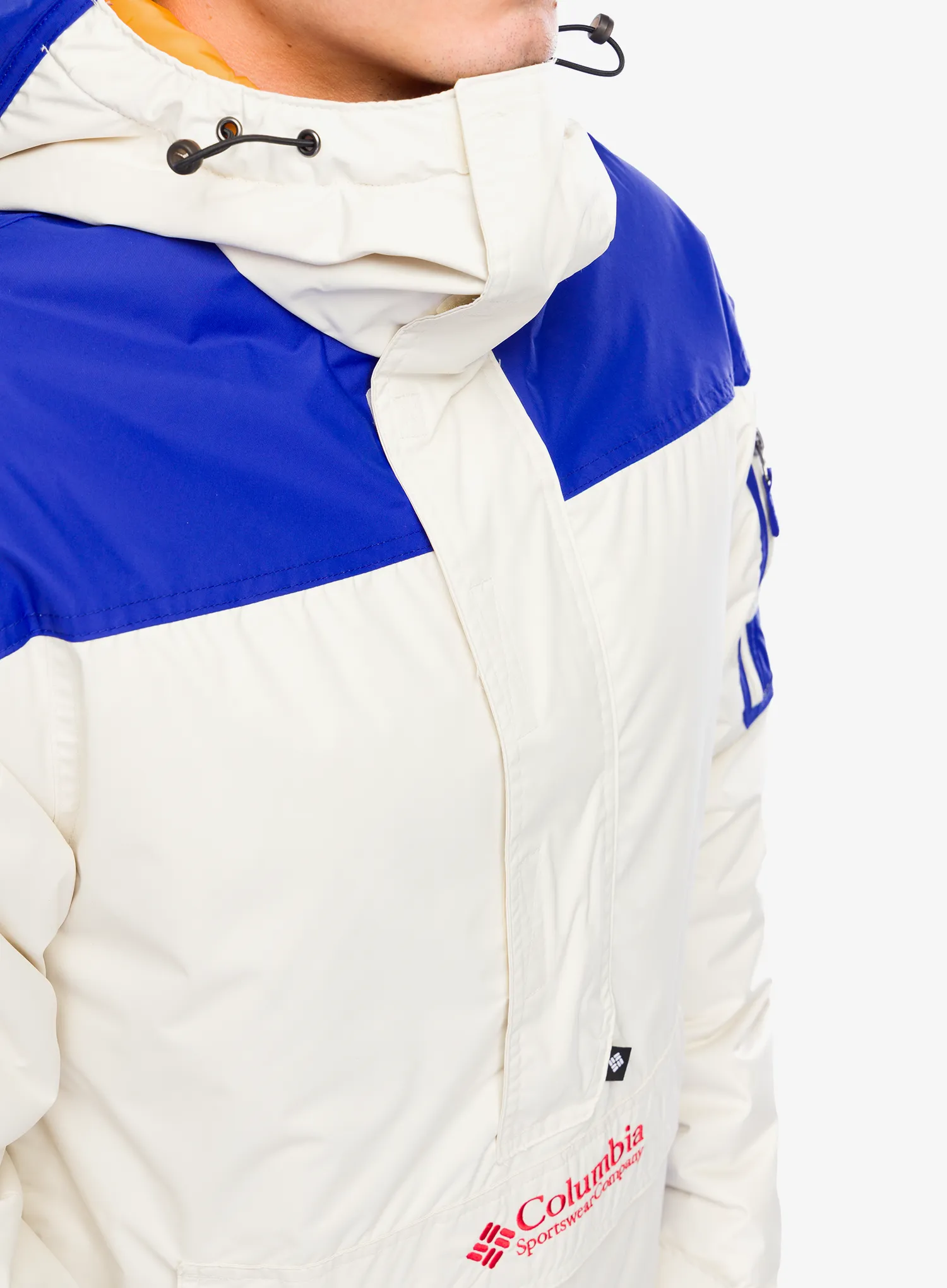 Jakna s postavom Columbia Challenger II Insulated Pullover - chalk/clematis blue