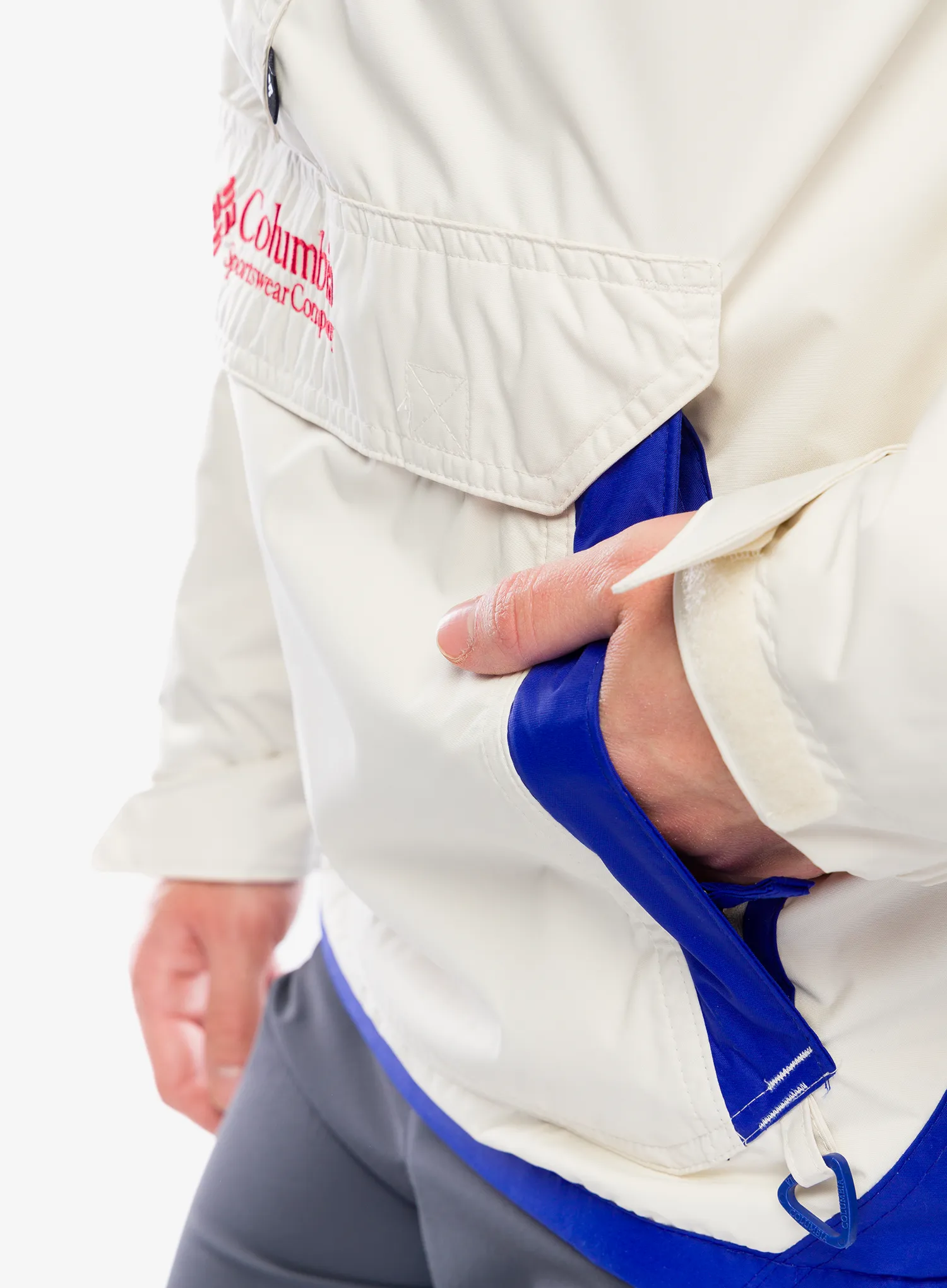 Jakna s postavom Columbia Challenger II Insulated Pullover - chalk/clematis blue