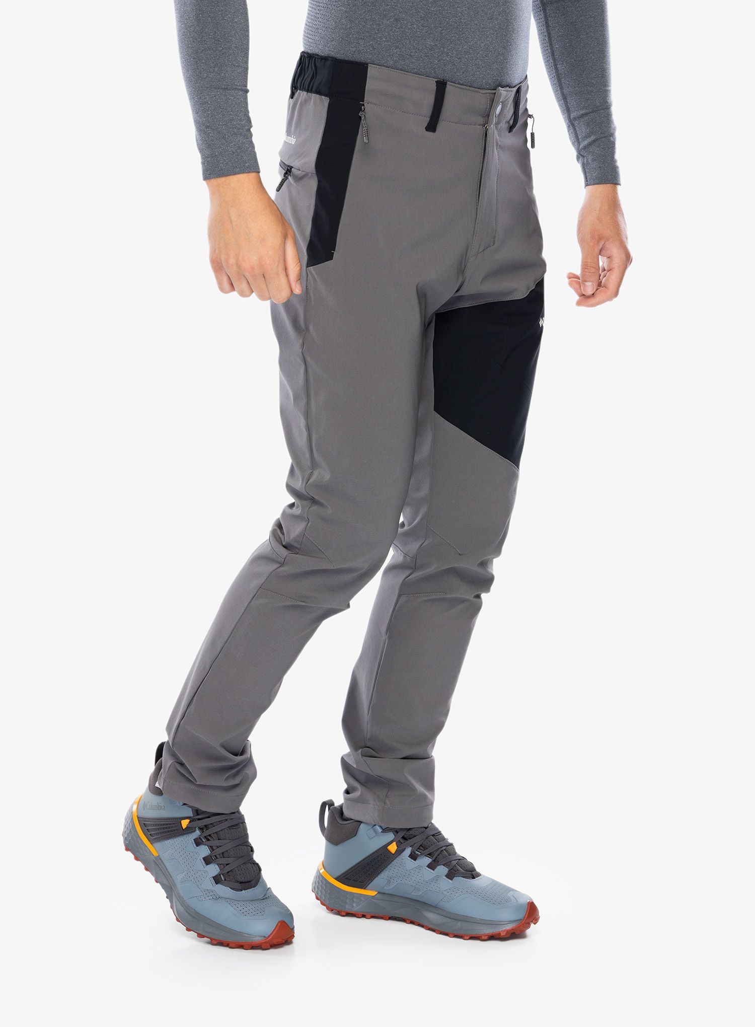 Softshell hlače Columbia Columbia Tech Softshell Pant - city grey/black
