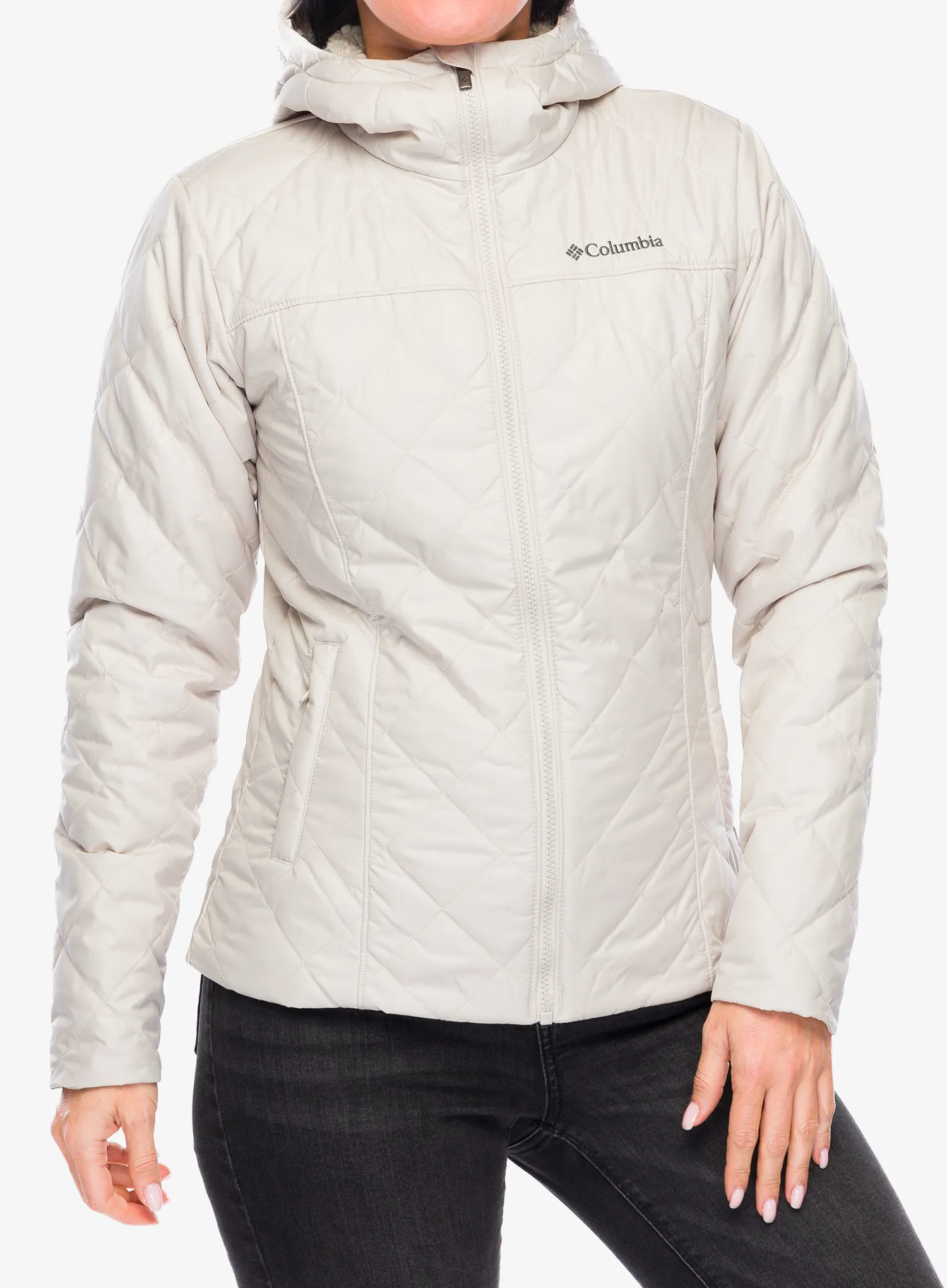 Jakna s postavom ženska Columbia Copper Crest II Hooded Jacket - dark stone