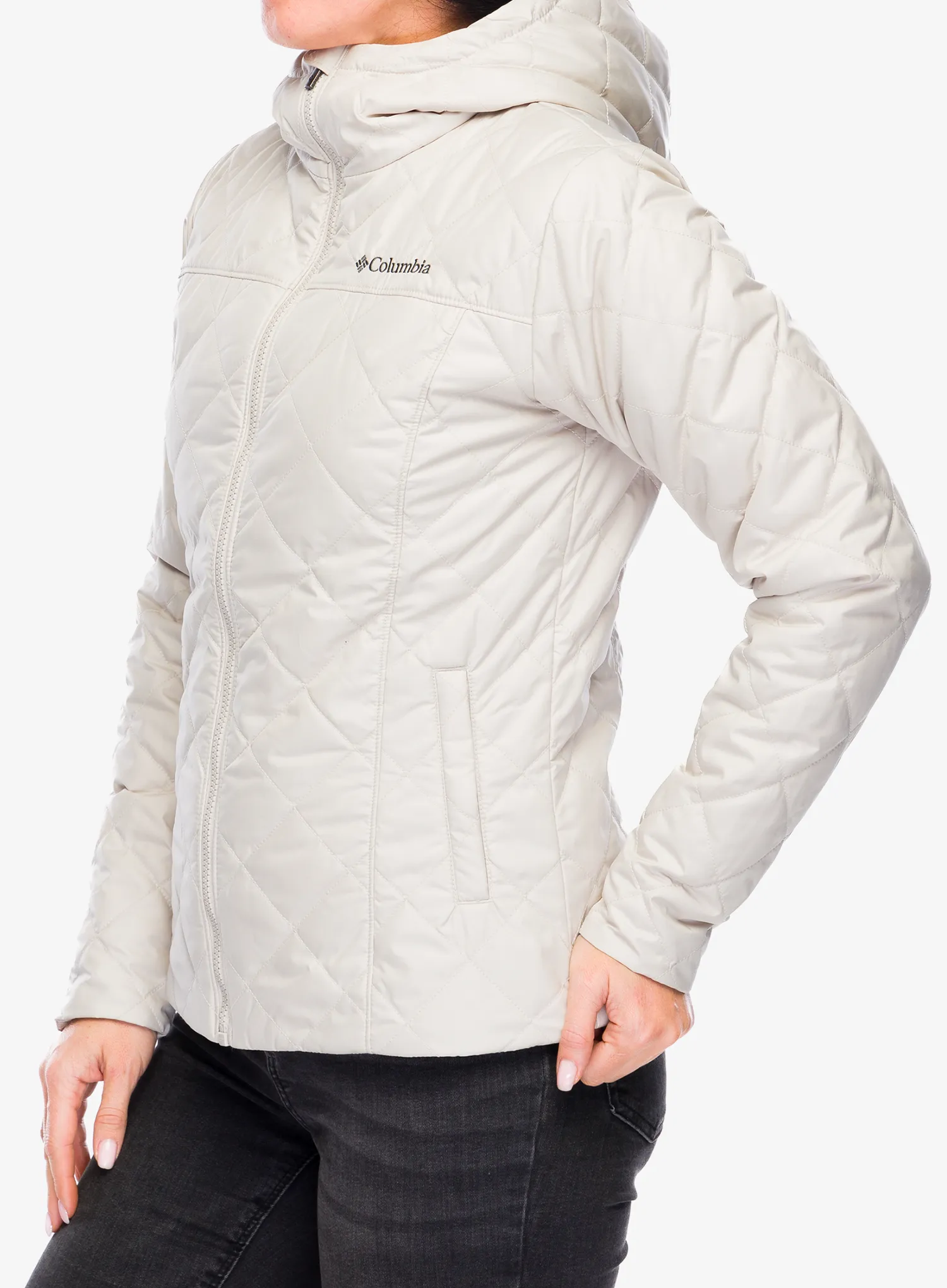 Jakna s postavom ženska Columbia Copper Crest II Hooded Jacket - dark stone