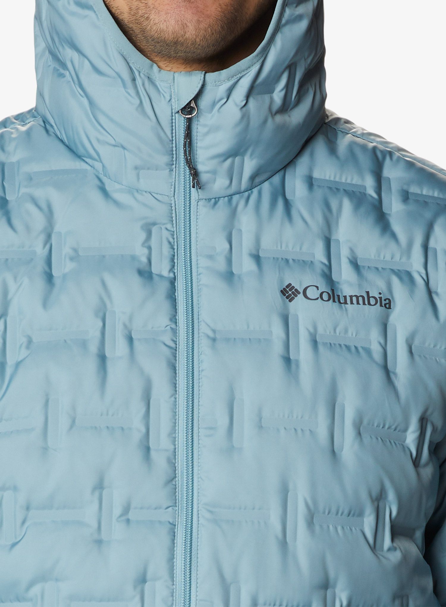 Pernata jakna Columbia Delta Ridge Down Hooded Jacket - stone blue