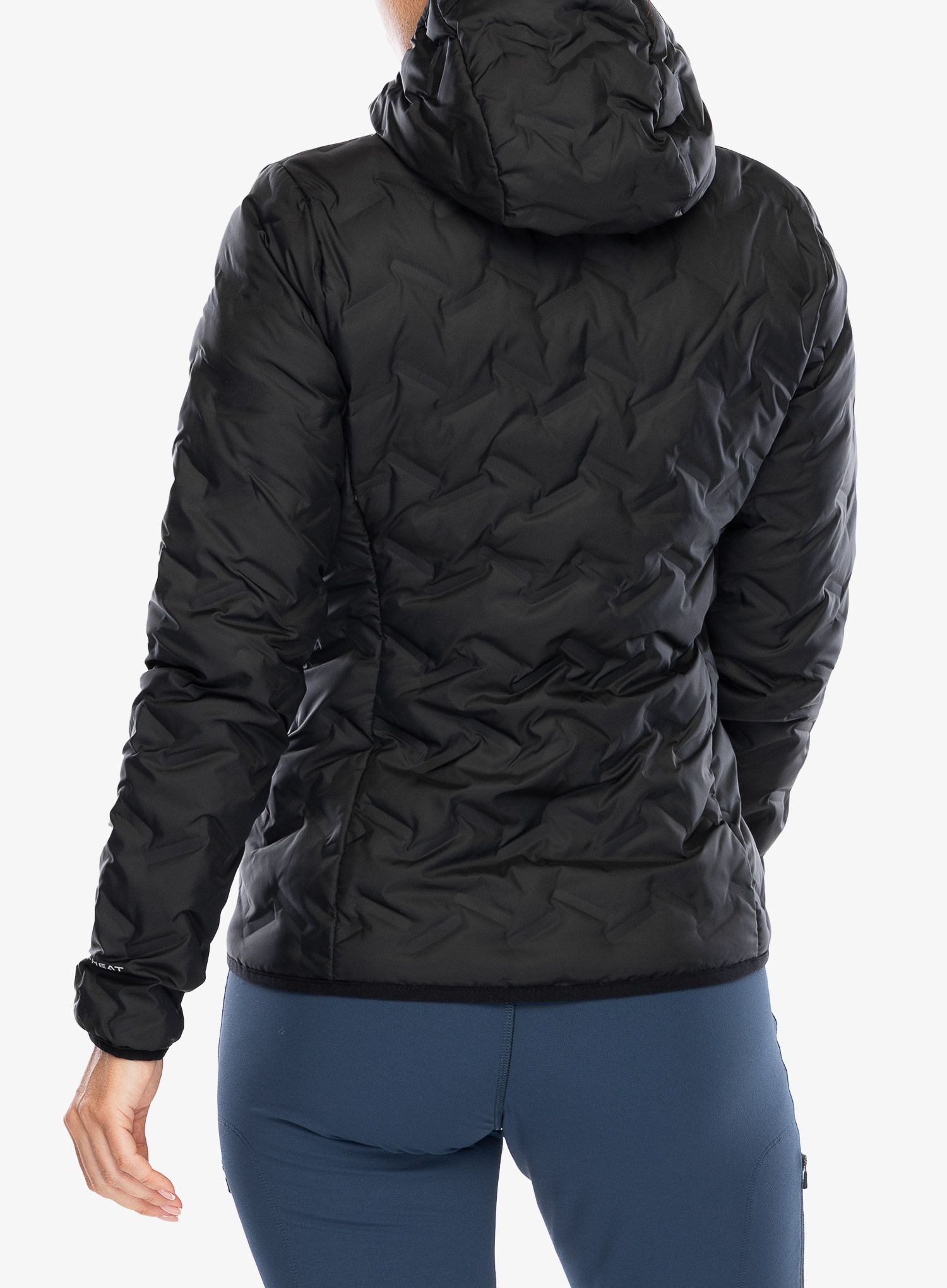 Ženska perjana jakna Columbia Delta Ridge II Down Hooded Jacket - black