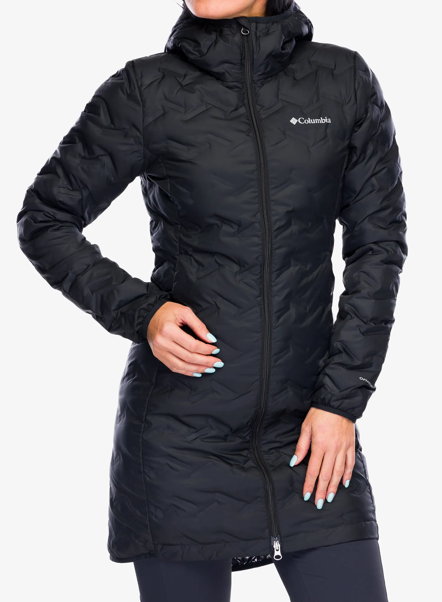 Ženski perjani kaput Columbia Delta Ridge II Long Down Jacket - black
