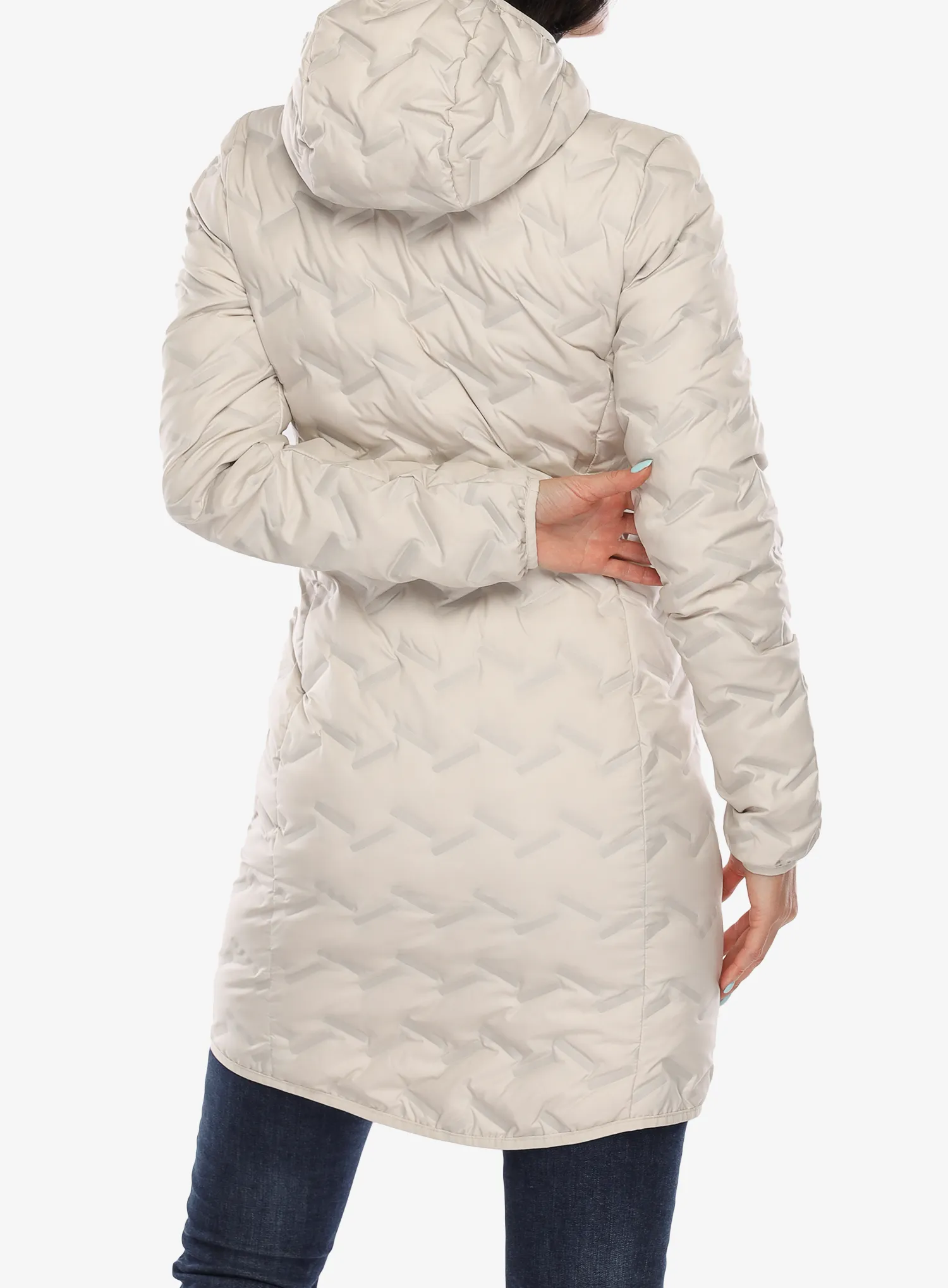 Ženski perjani kaput Columbia Delta Ridge II Long Down Jacket - dark stone