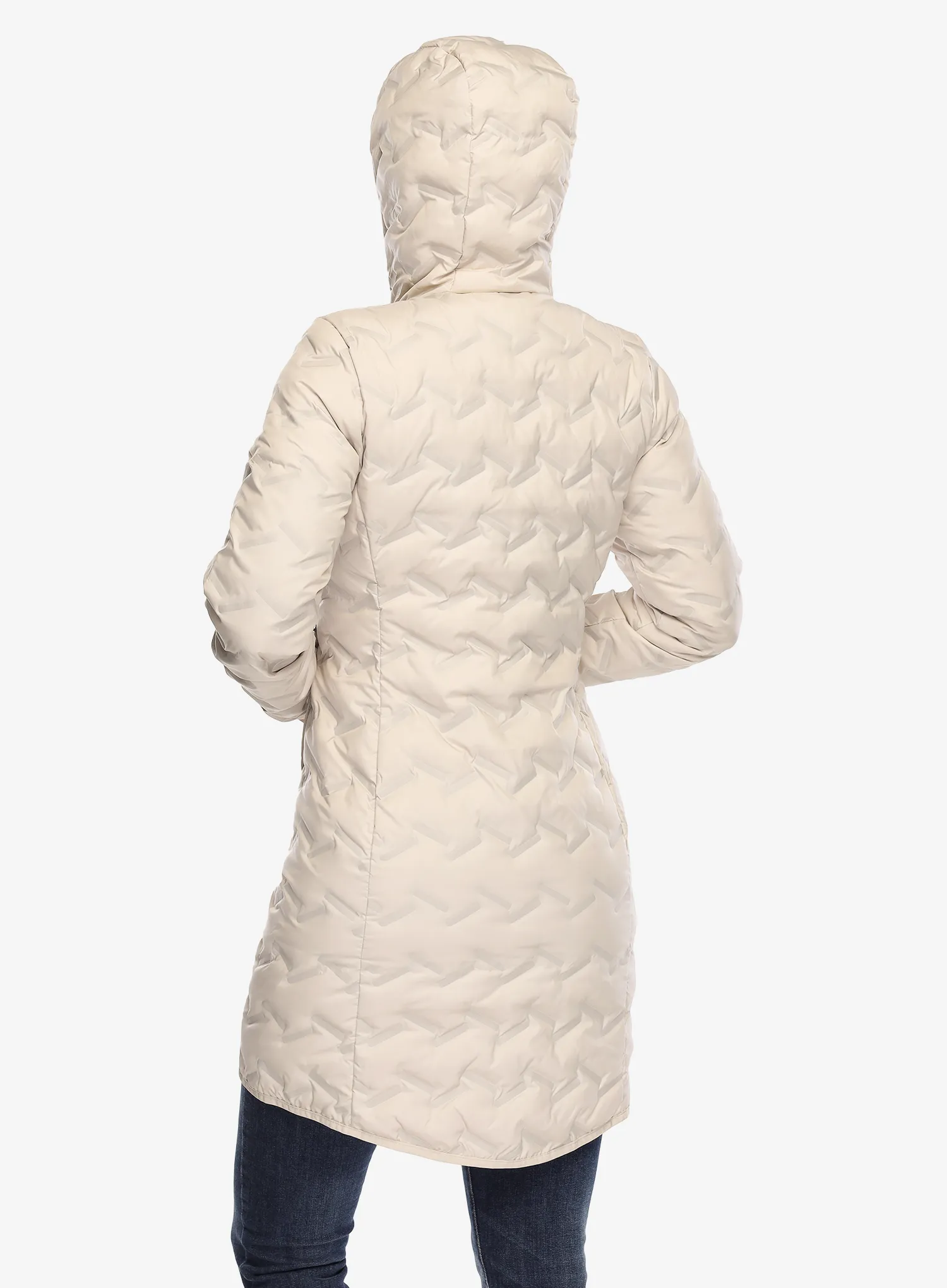Ženski perjani kaput Columbia Delta Ridge II Long Down Jacket - dark stone