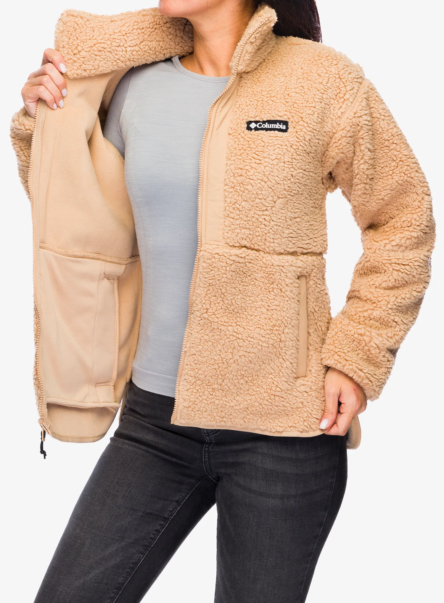 Ženska jakna 3u1 Columbia Drop Ridge II Interchange Jacket - camel brown