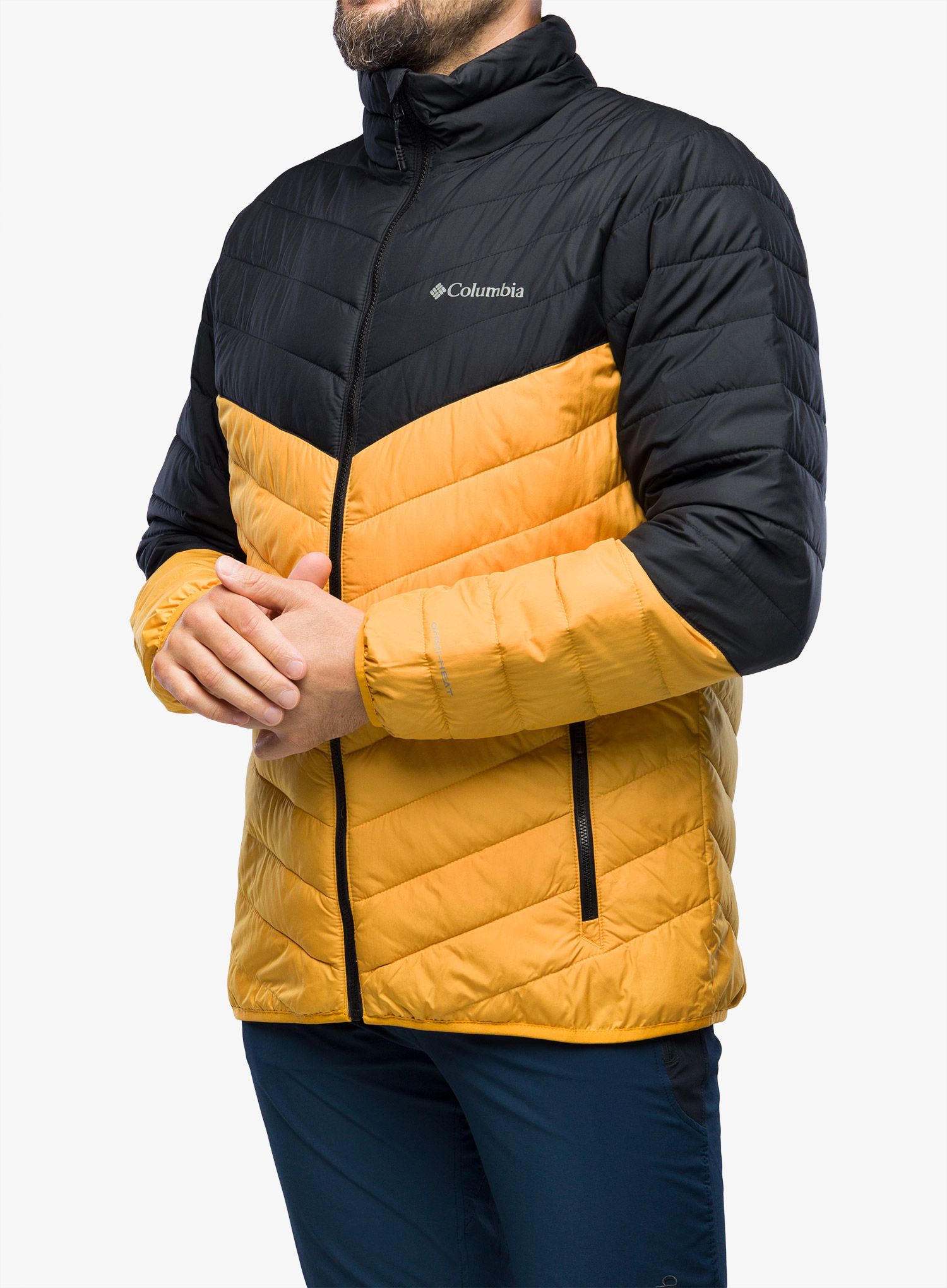 Jakna s postavom Columbia Eddie Gorge Jacket - raw honey/black