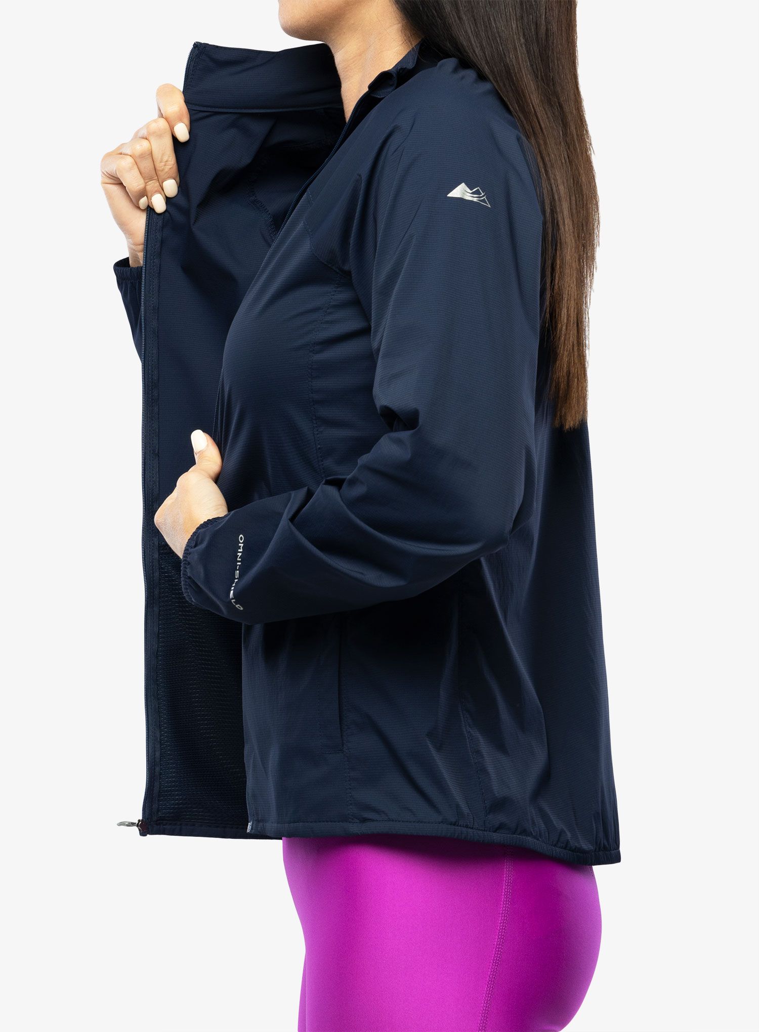 Ženska jakna Columbia Endless Trail Wind Shell - collegiate navy