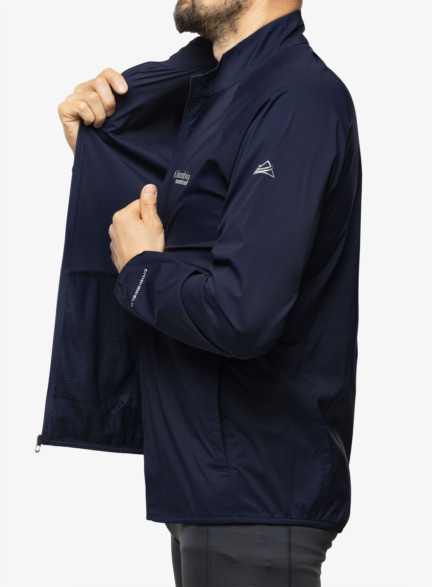Jakna za trčanje Columbia Endless Trail Wind Shell - collegiate navy