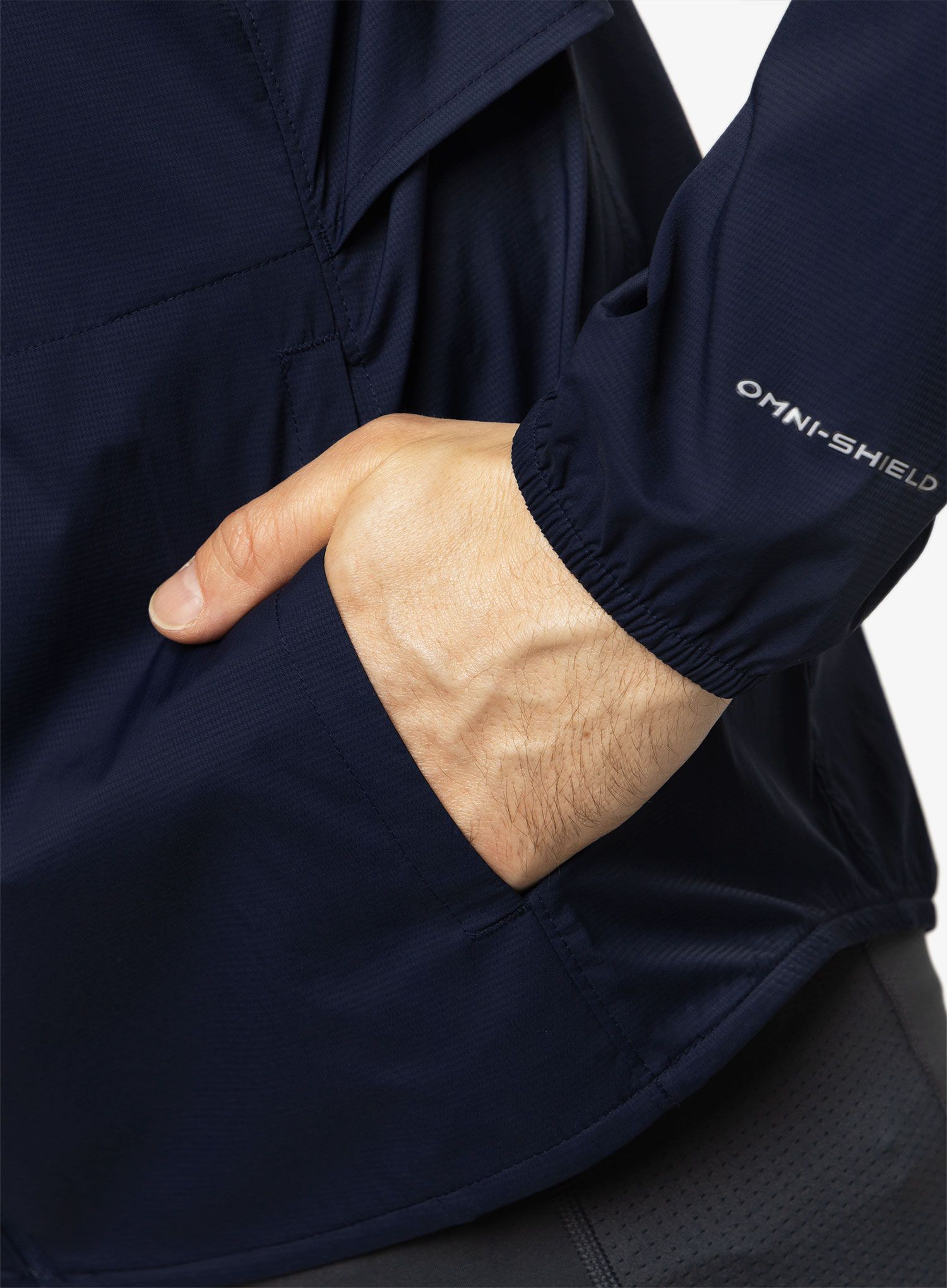 Jakna za trčanje Columbia Endless Trail Wind Shell - collegiate navy