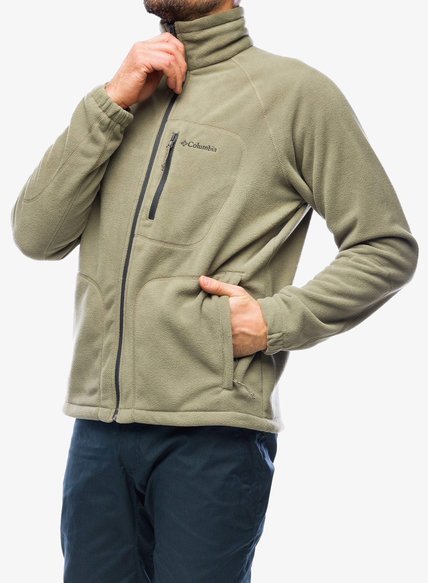 Jakna od flisa Columbia Fast Trek II Full Zip Fleece - stone green