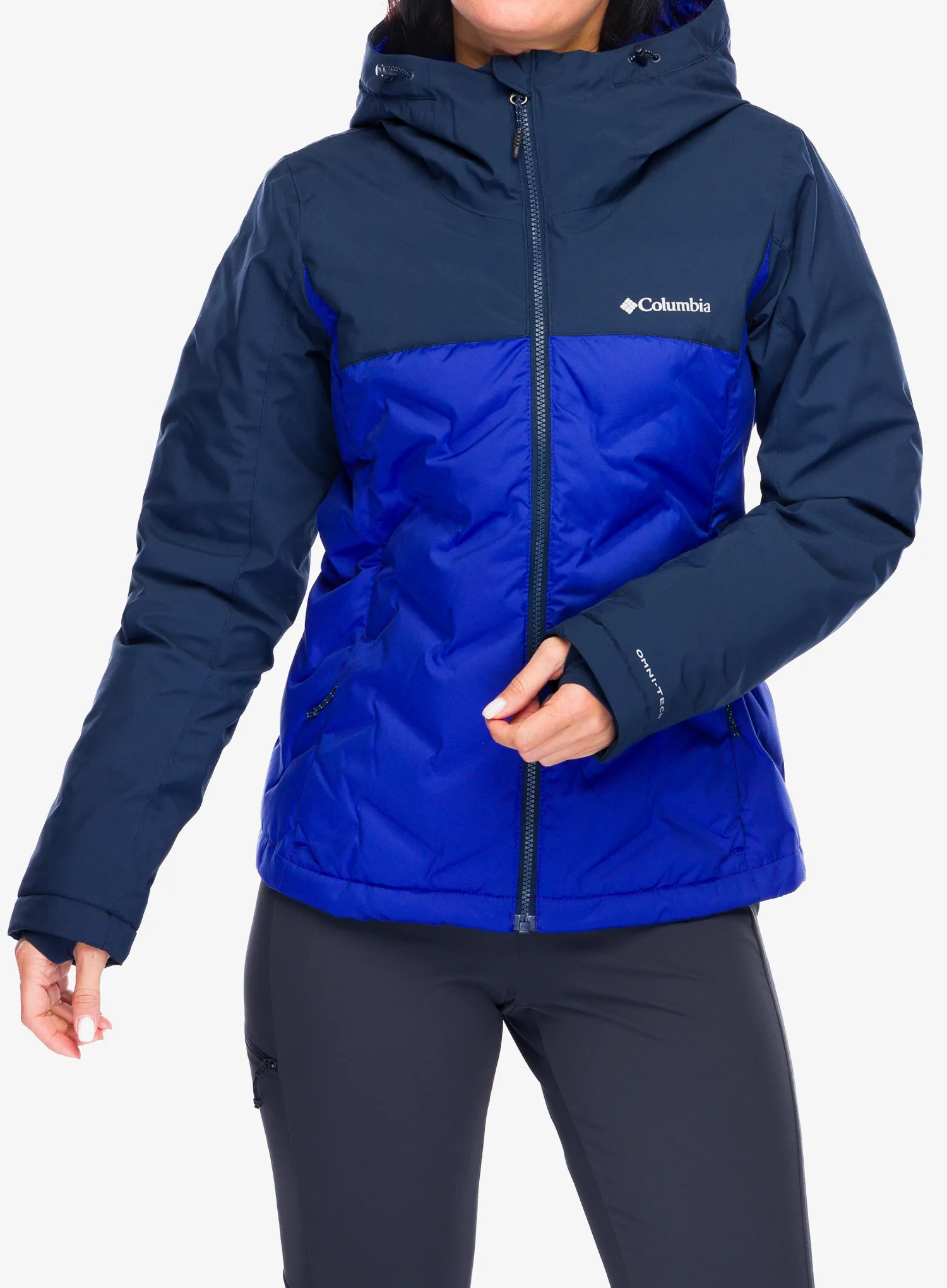 Ženska perjana jakna Columbia Grand Trek III Down Jacket - clematis blue/collegiate navy