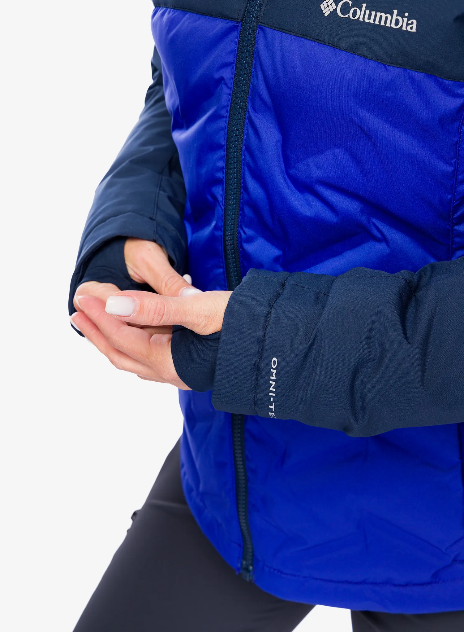 Ženska perjana jakna Columbia Grand Trek III Down Jacket - clematis blue/collegiate navy