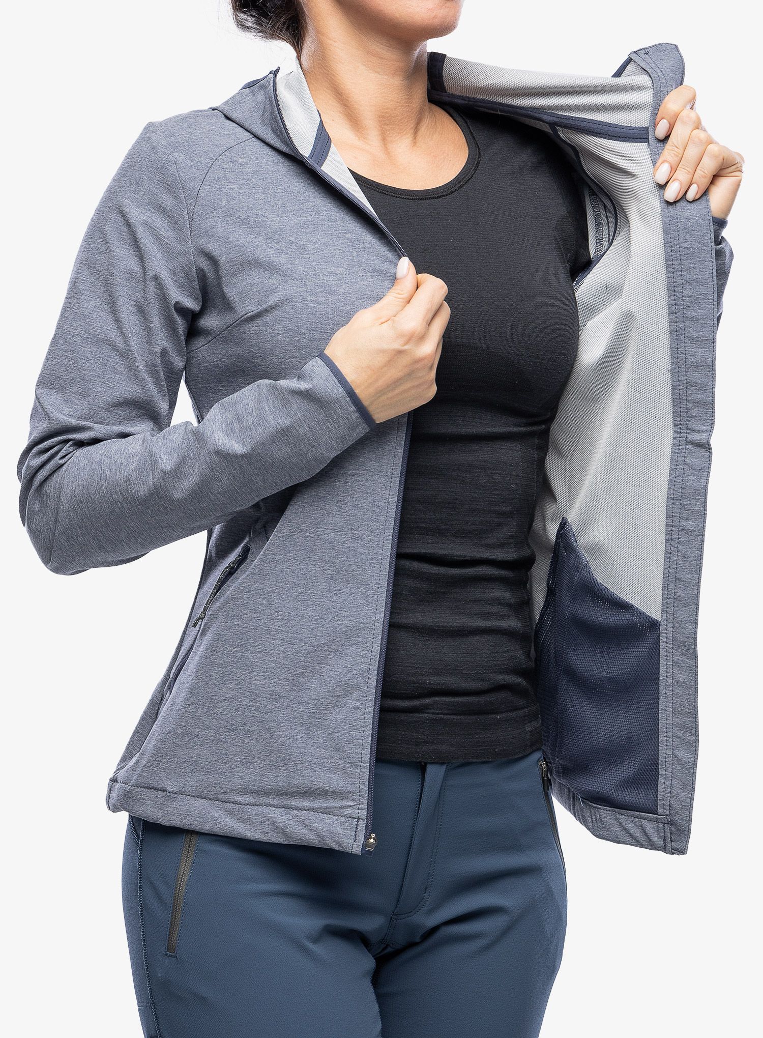 Ženska softshell jakna Columbia Heather Canyon Softshell - nocturnal heather