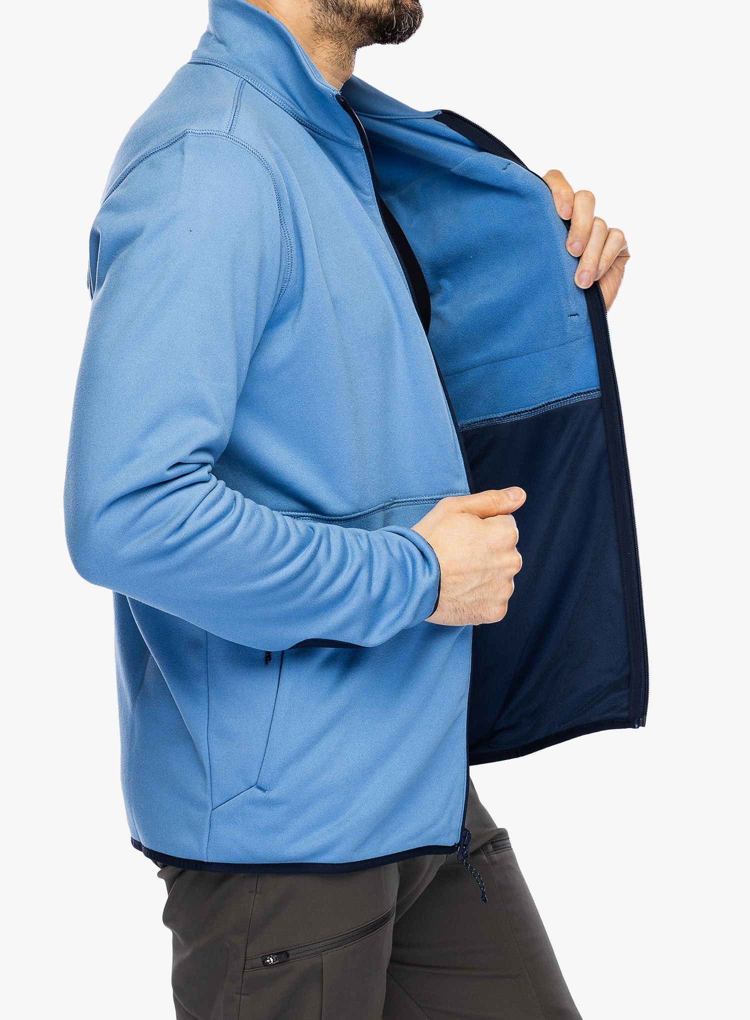 Dukserica od flisa Columbia Hike Full Zip - skyler/collegiate navy