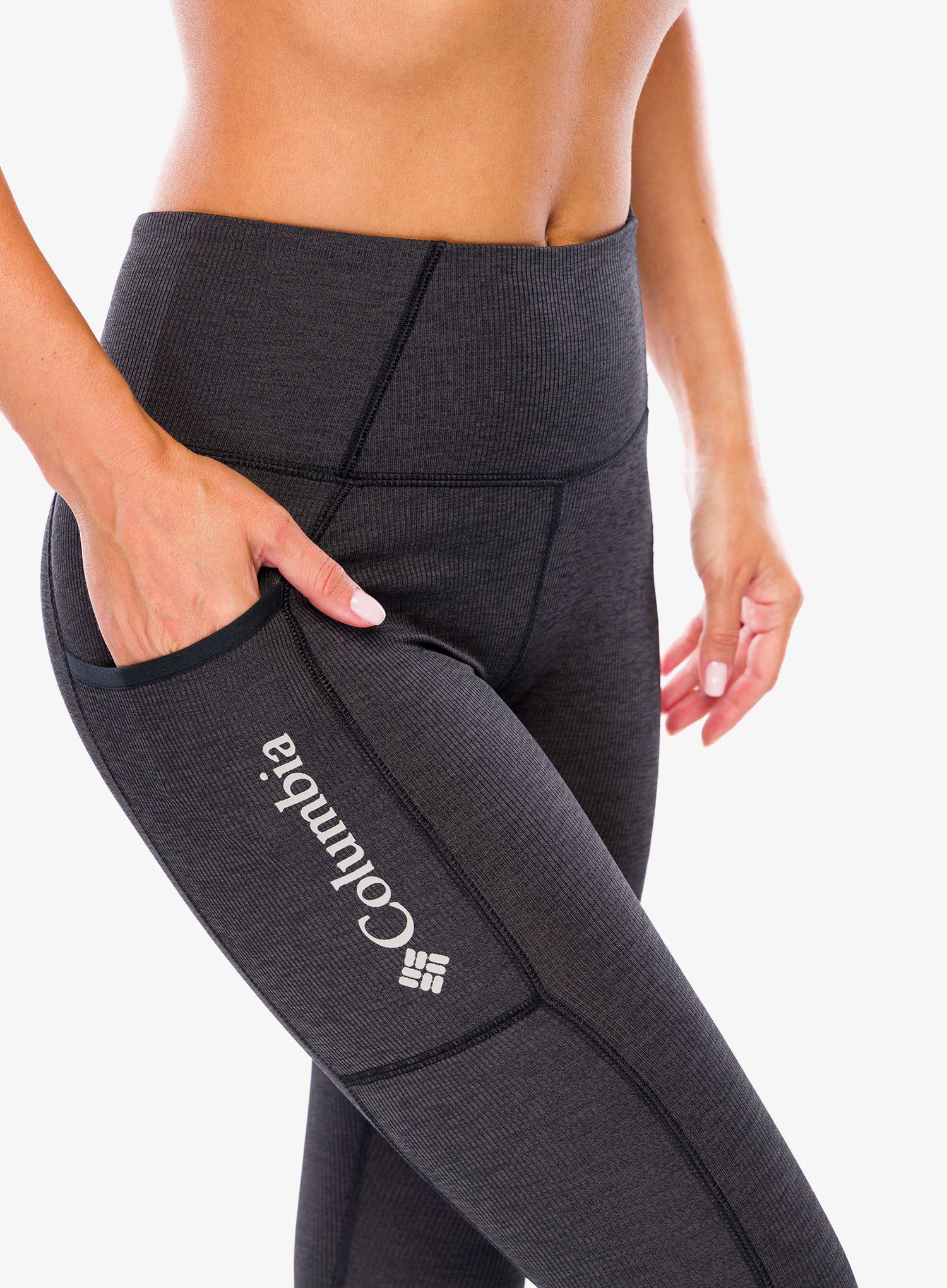 Ženske tajice Columbia Hike II Legging - black heather