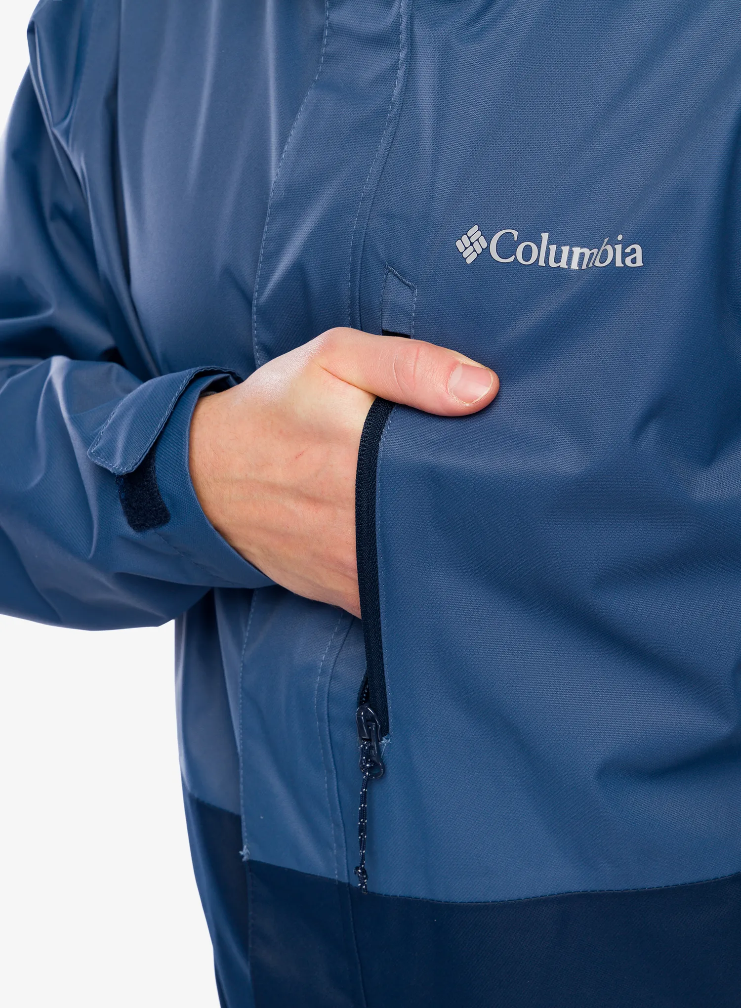 Kišna jakna Columbia Hikebound Jacket - dark mountain/collegiate navy
