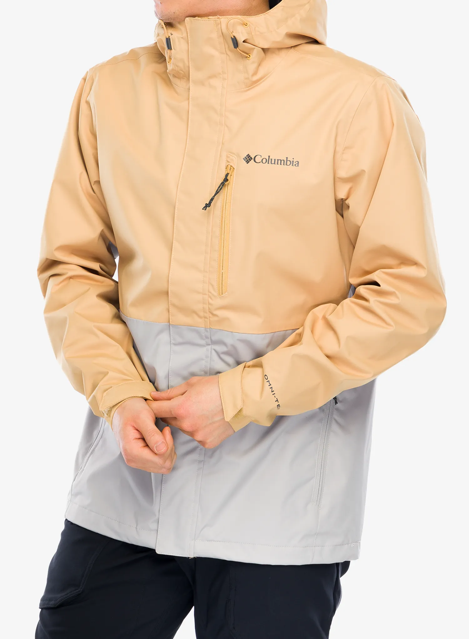 Kišna jakna Columbia Hikebound Jacket - light camel/flint grey