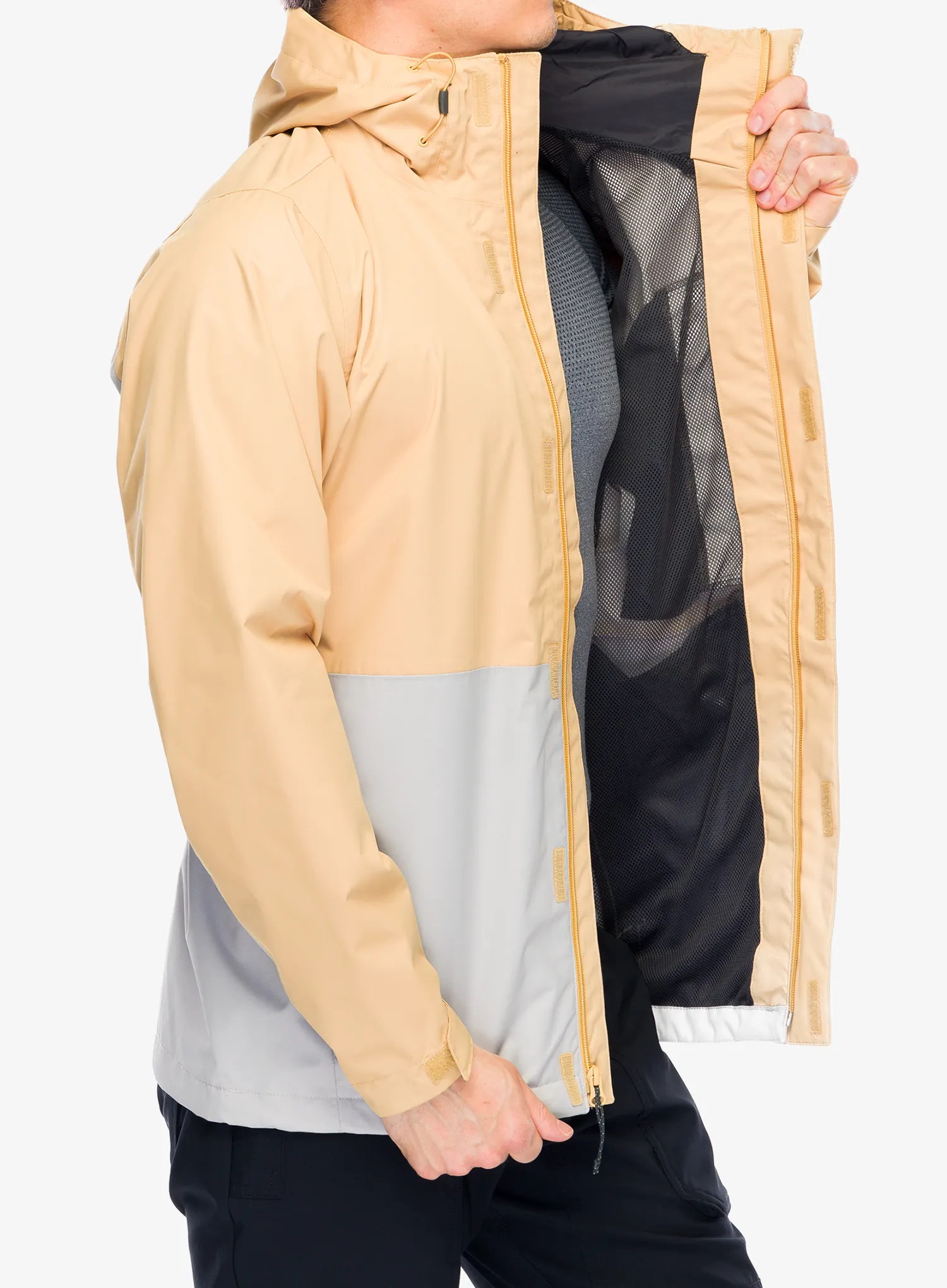 Kišna jakna Columbia Hikebound Jacket - light camel/flint grey