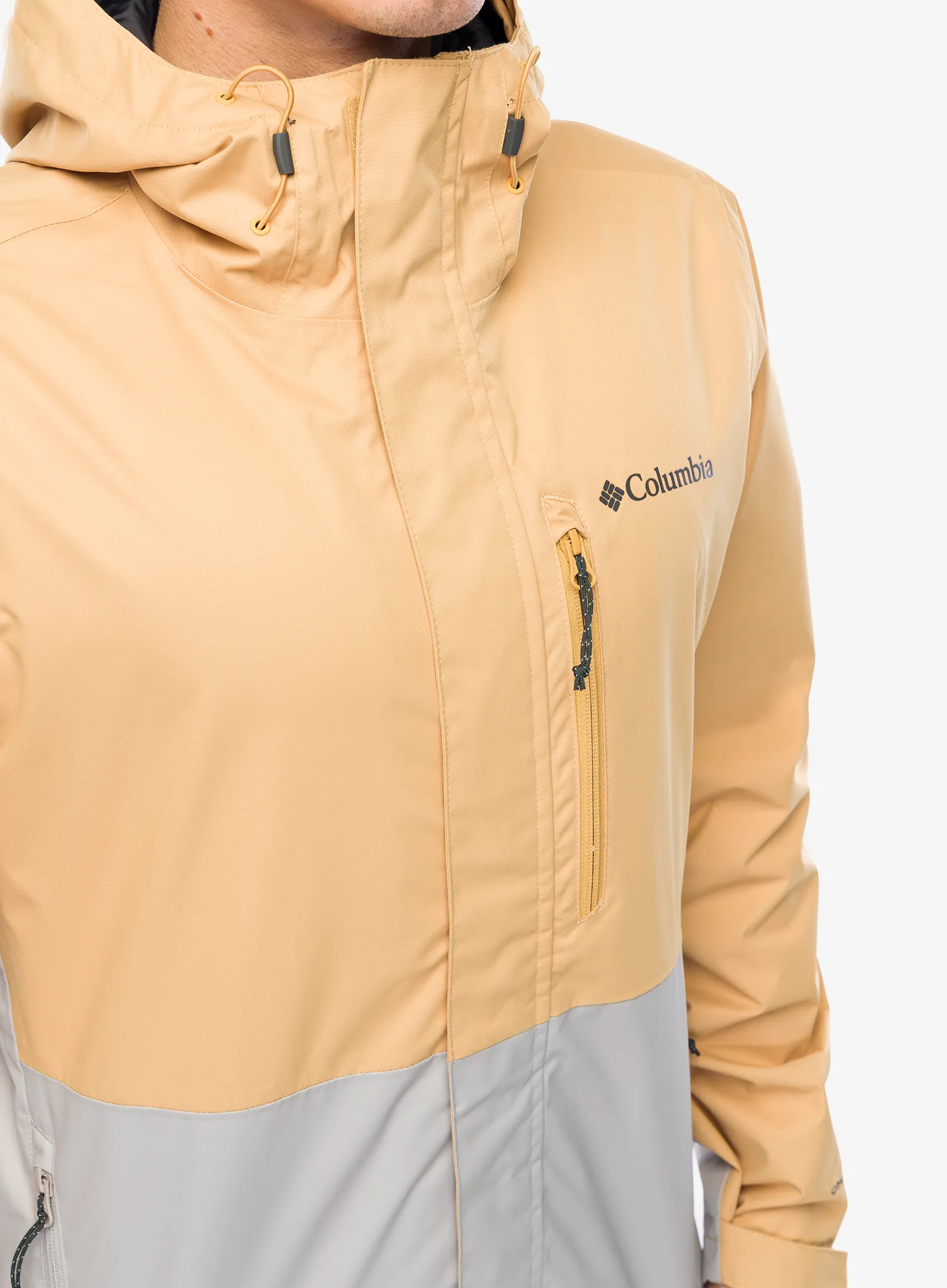 Kišna jakna Columbia Hikebound Jacket - light camel/flint grey