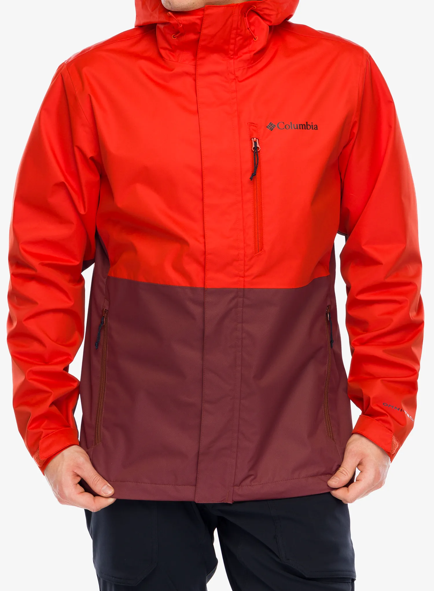 Kišna jakna Columbia Hikebound Jacket - spicy/spice