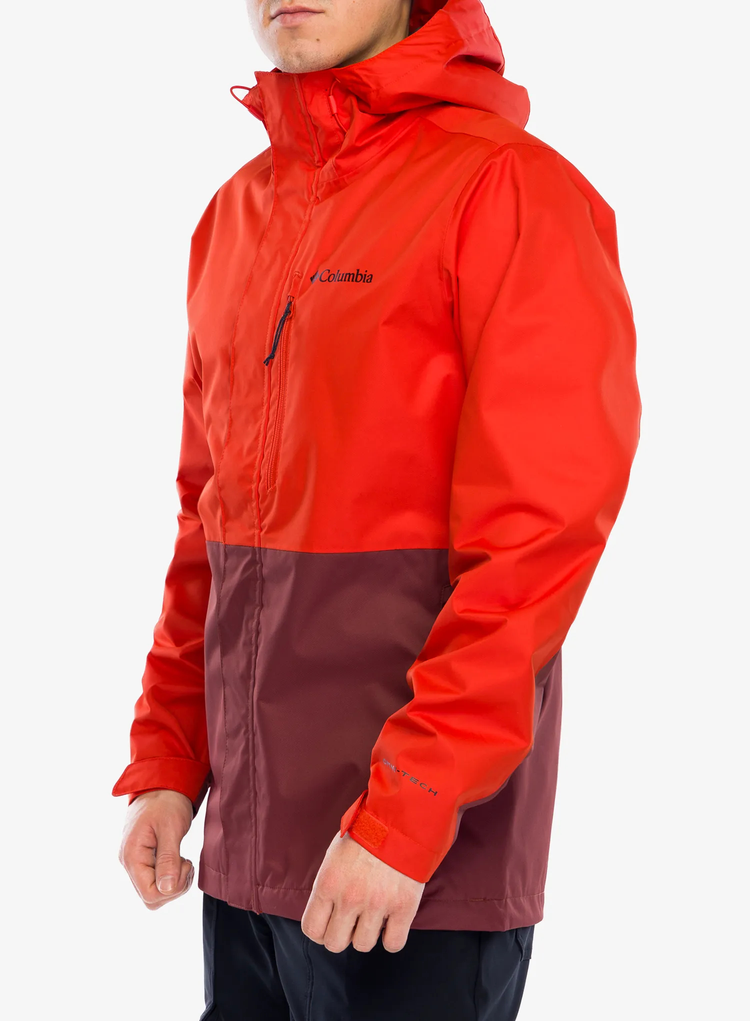 Kišna jakna Columbia Hikebound Jacket - spicy/spice