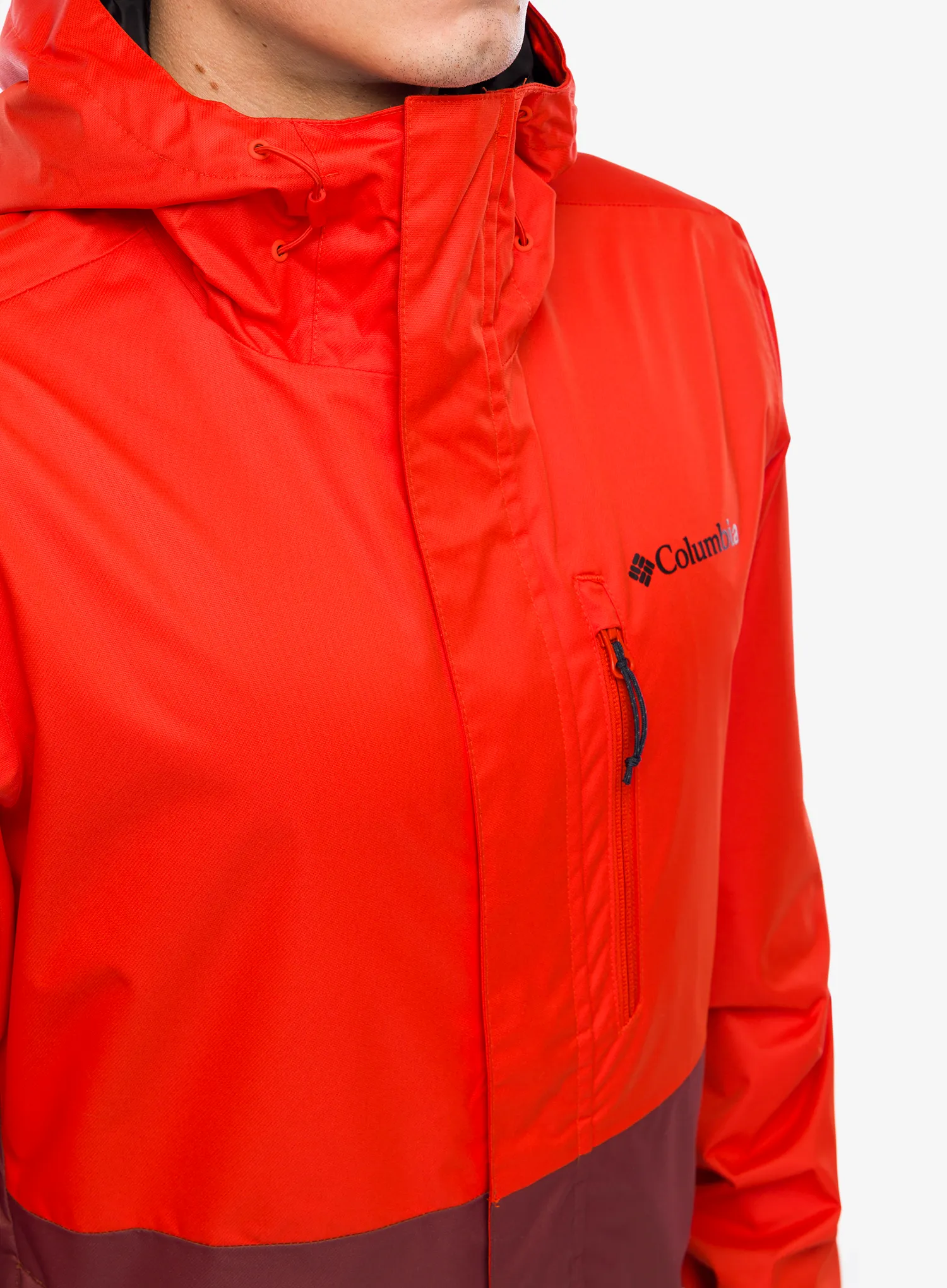 Kišna jakna Columbia Hikebound Jacket - spicy/spice