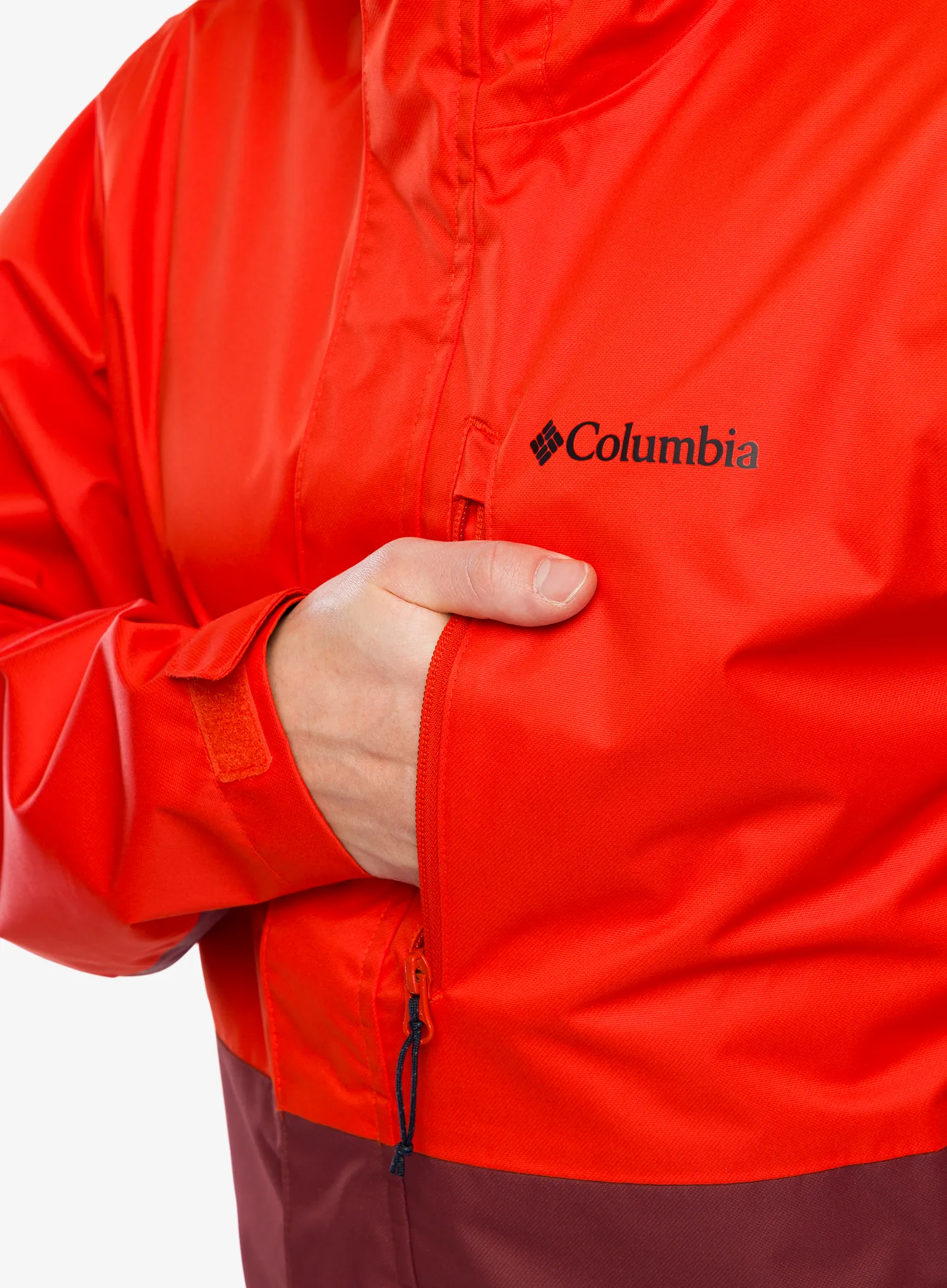 Kišna jakna Columbia Hikebound Jacket - spicy/spice