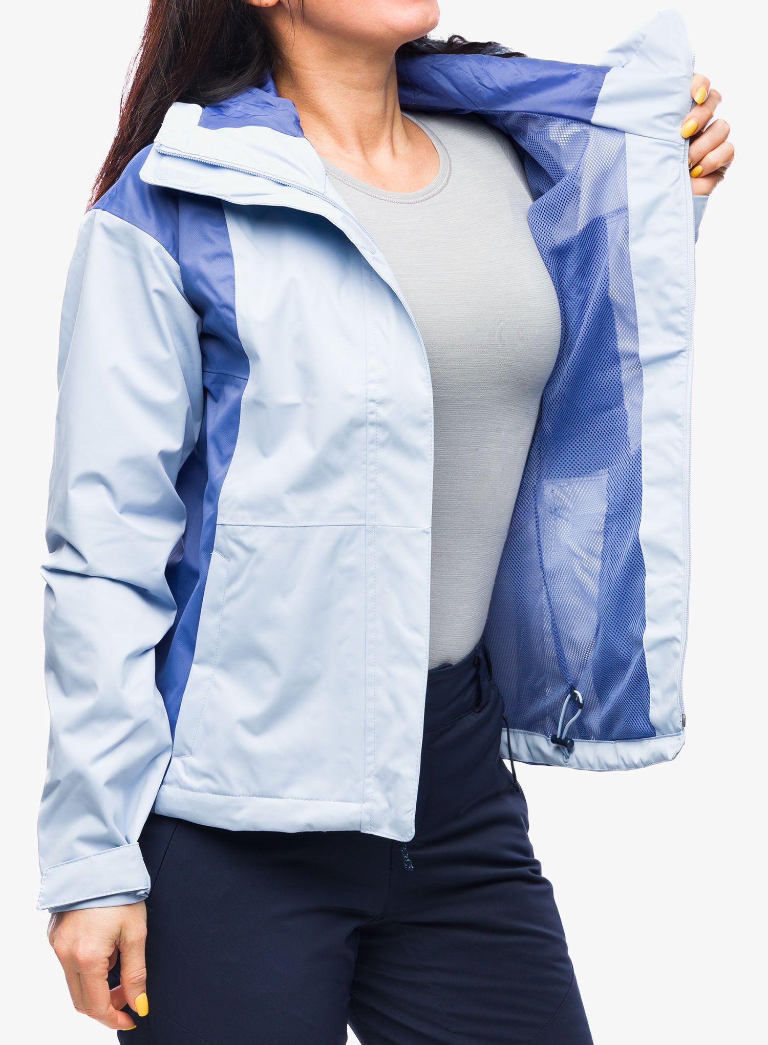 Ženska kišna jakna Columbia Hikebound Jacket - whisper/eve