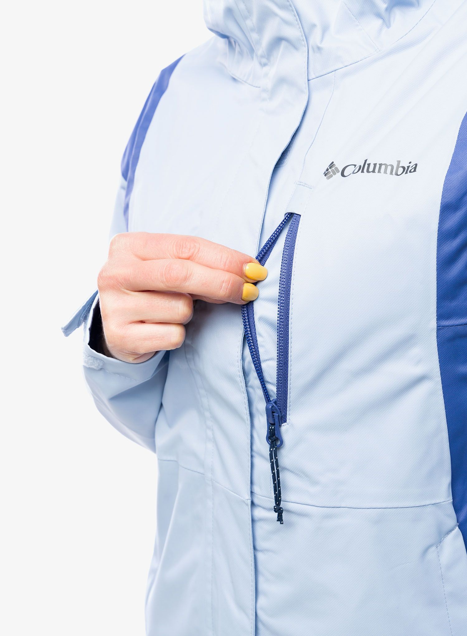 Ženska kišna jakna Columbia Hikebound Jacket - whisper/eve