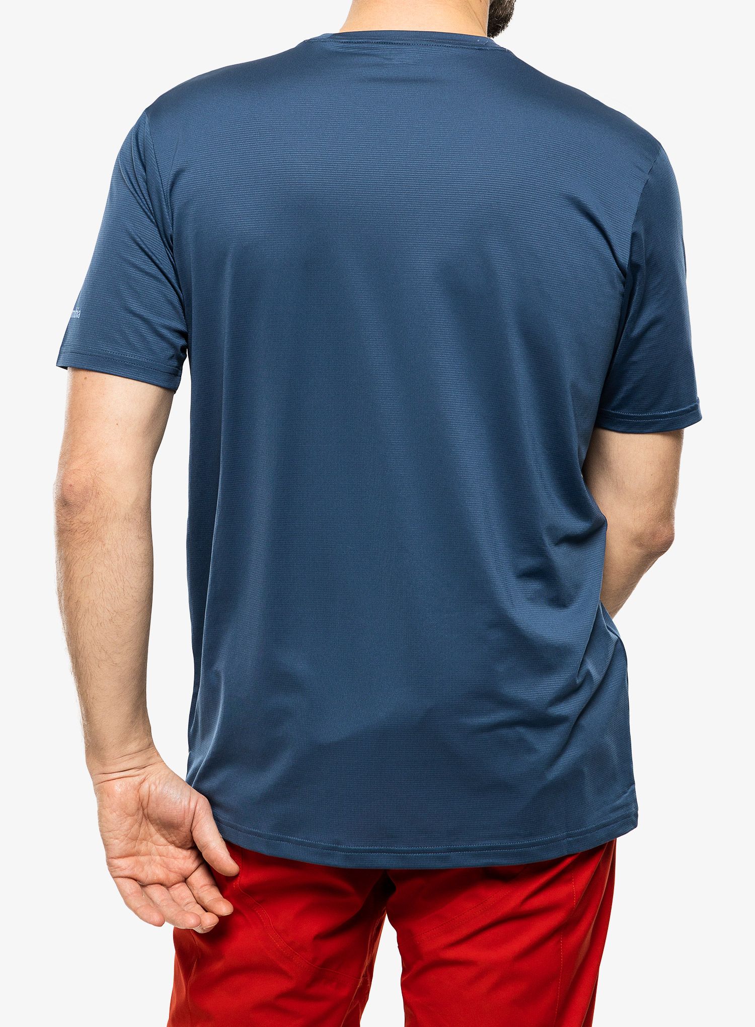 Majica s tiskom Columbia Ice Lake SS Tee - dark mountain/boundless HD