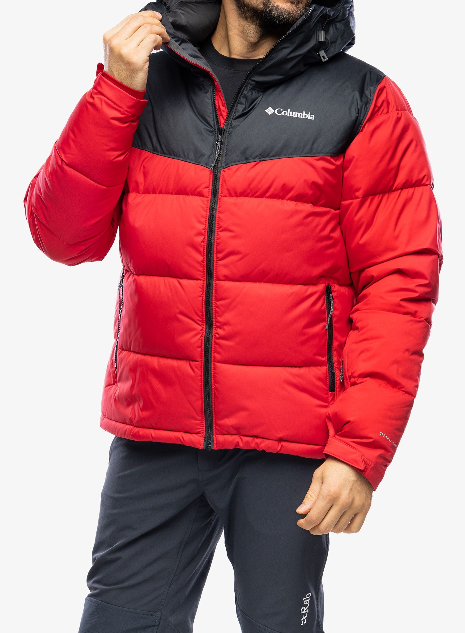 Skijaška jakna Columbia Iceline Ridge Jacket - mountain red/black