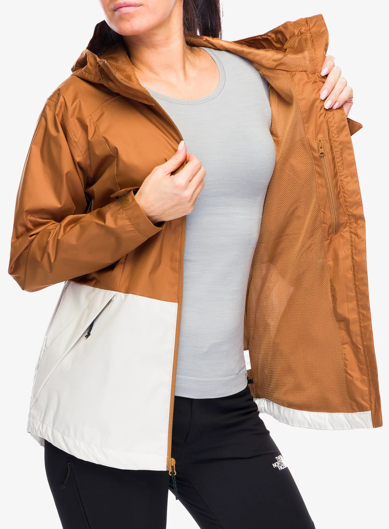 Ženska jakna Columbia Inner Limits III Jacket - camel brown/dark stone