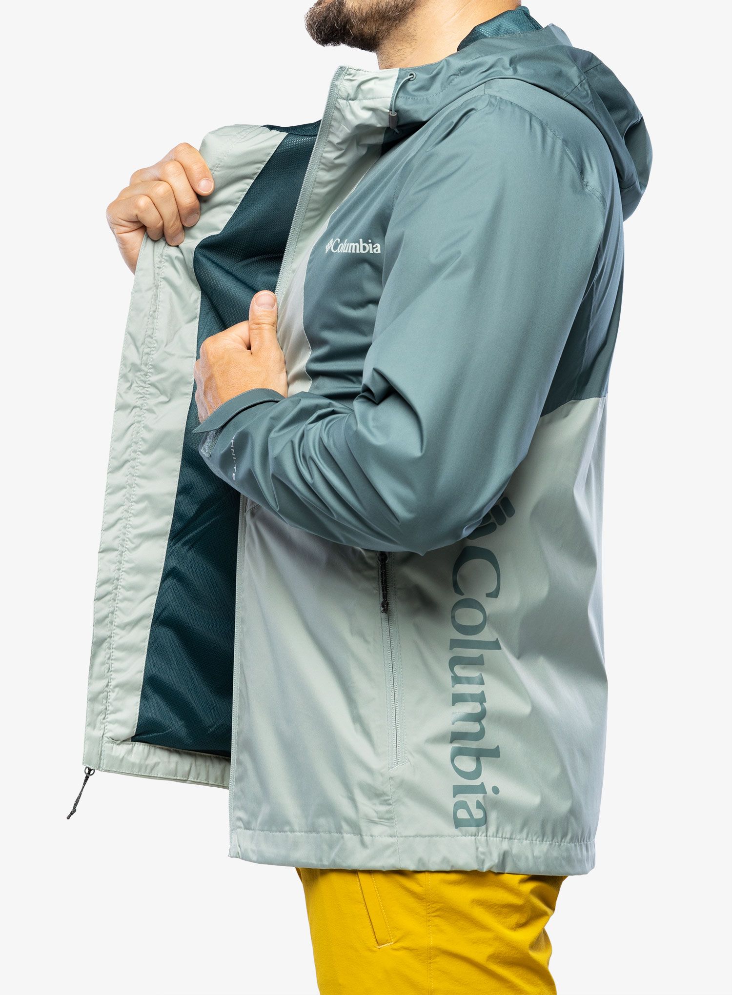 Kišna jakna Columbia Inner Limits II Jacket - niagara/metal