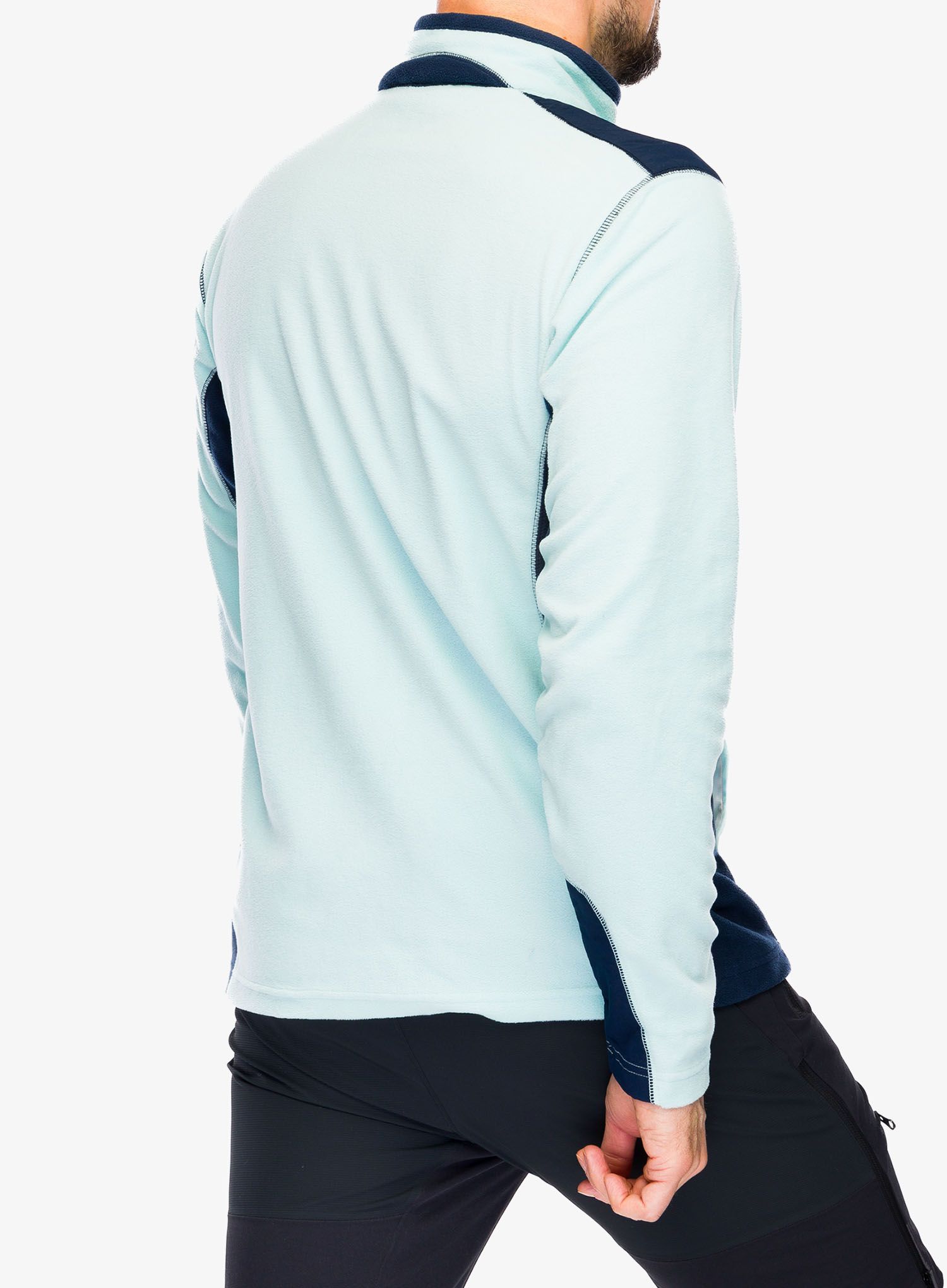 Dukserica od flisa Columbia Klamath Range Full Zip - spray/collegiate navy