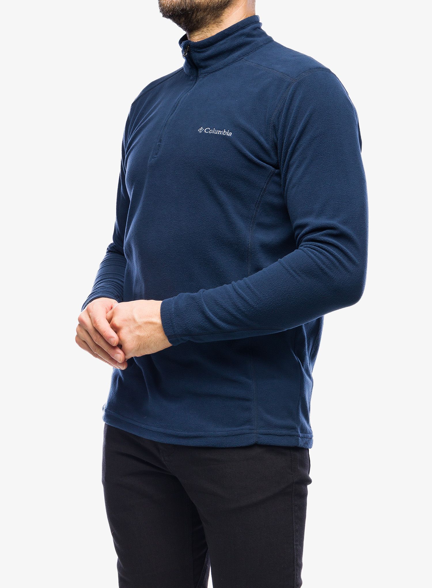 Dukserica s patentnim zatvaračem Columbia Klamath Range II 1/2 Zip - collegiate navy
