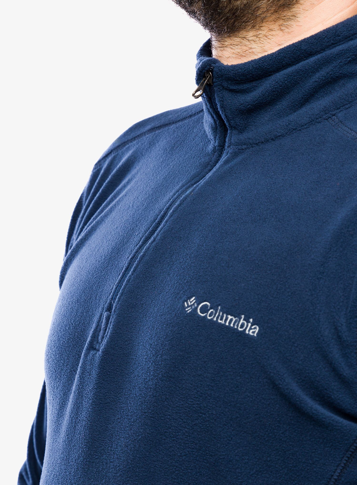 Dukserica s patentnim zatvaračem Columbia Klamath Range II 1/2 Zip - collegiate navy