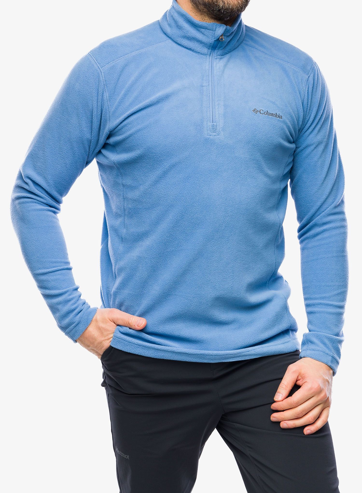 Dukserica od flisa Columbia Klamath Range II Half Zip - skyler