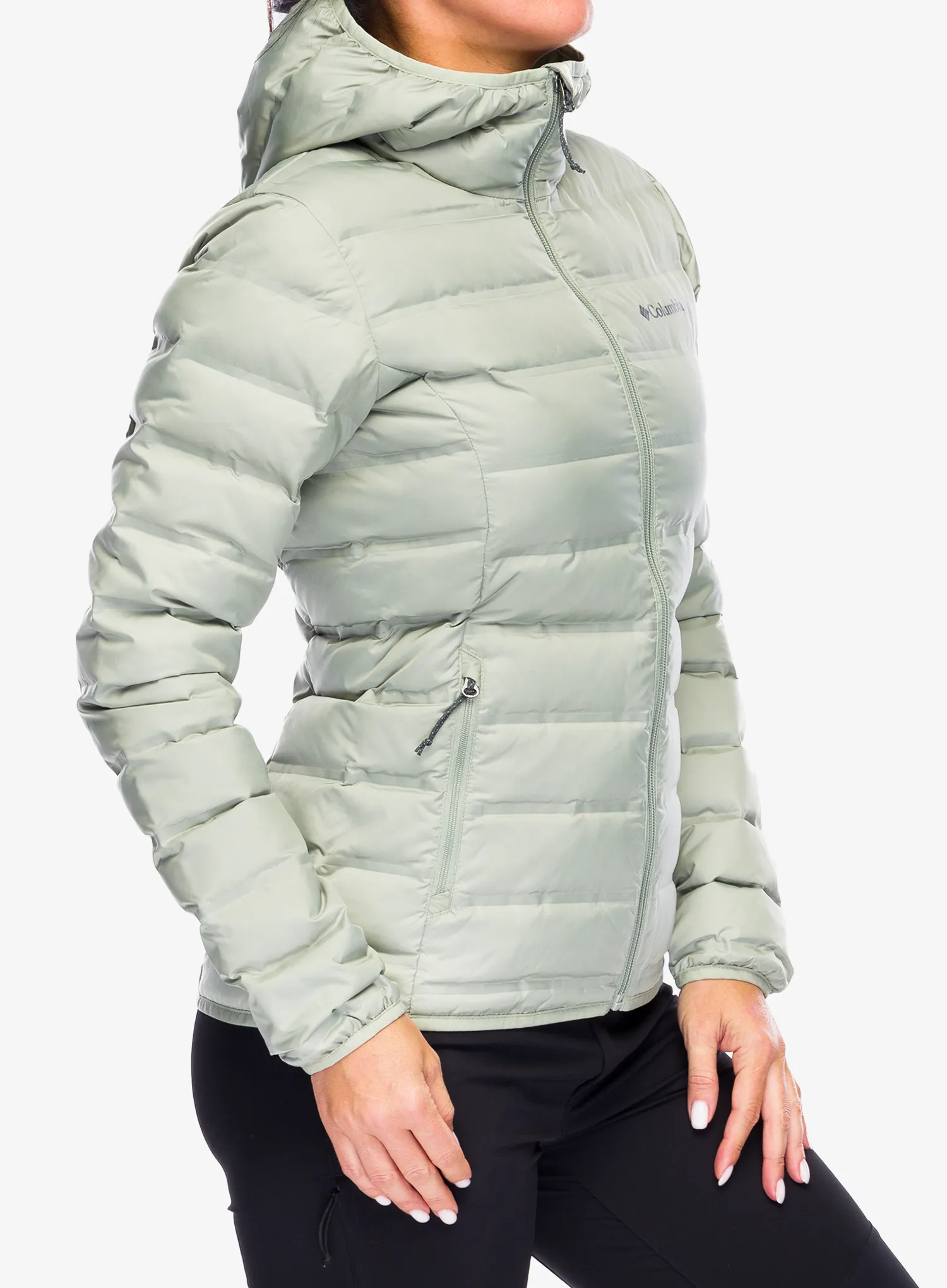 Ženska perjana jakna Columbia Lake 22 II Down Hooded Jacket - safari