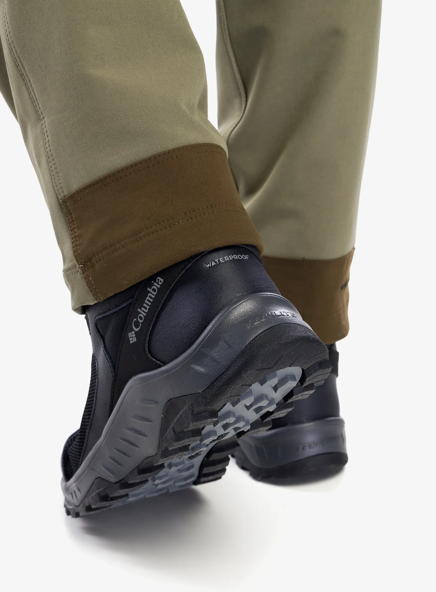 Hlače Columbia Landroamer Utility Long Pant - stone green/olive green/orange