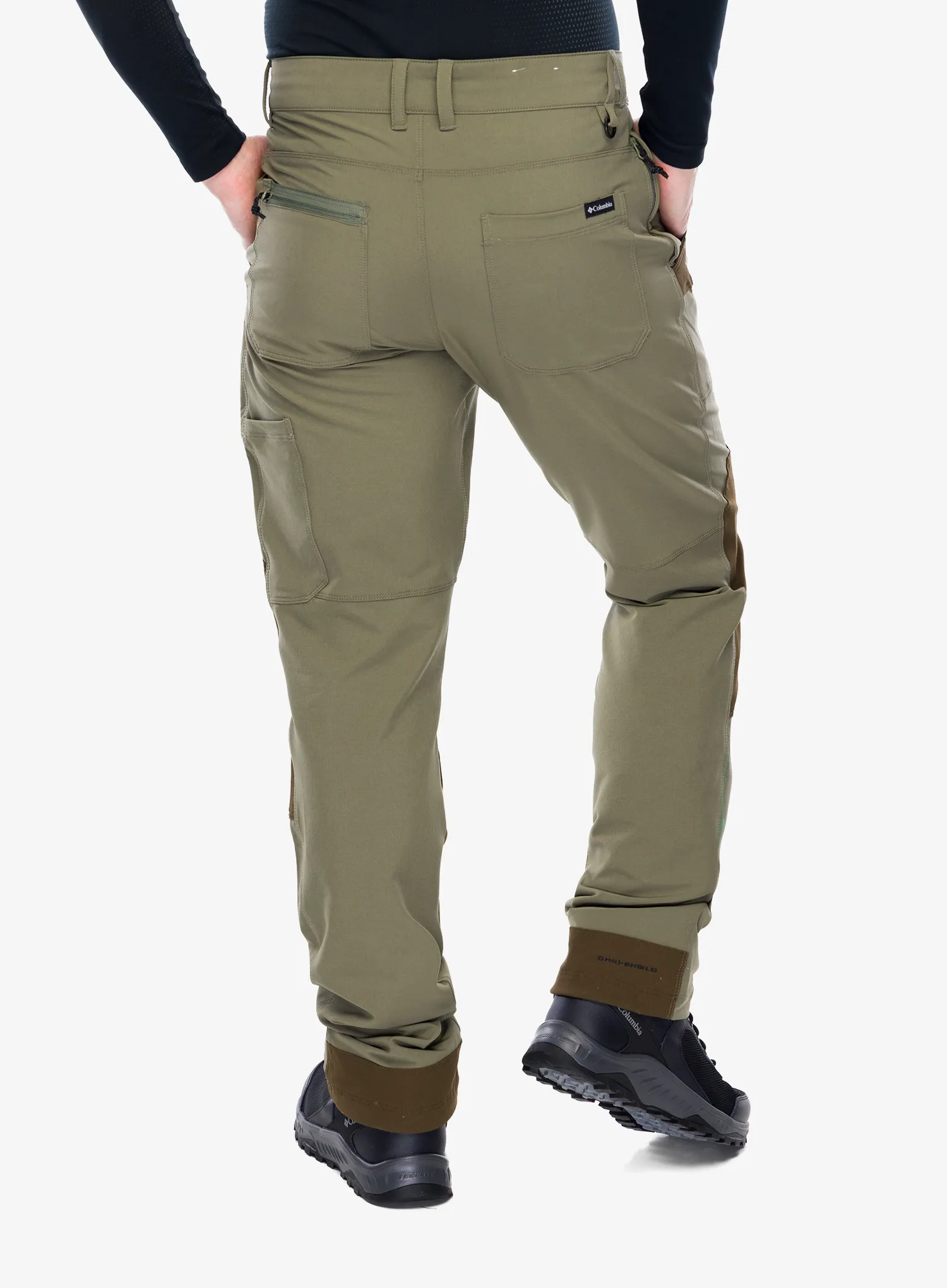 Hlače Columbia Landroamer Utility Long Pant - stone green/olive green/orange