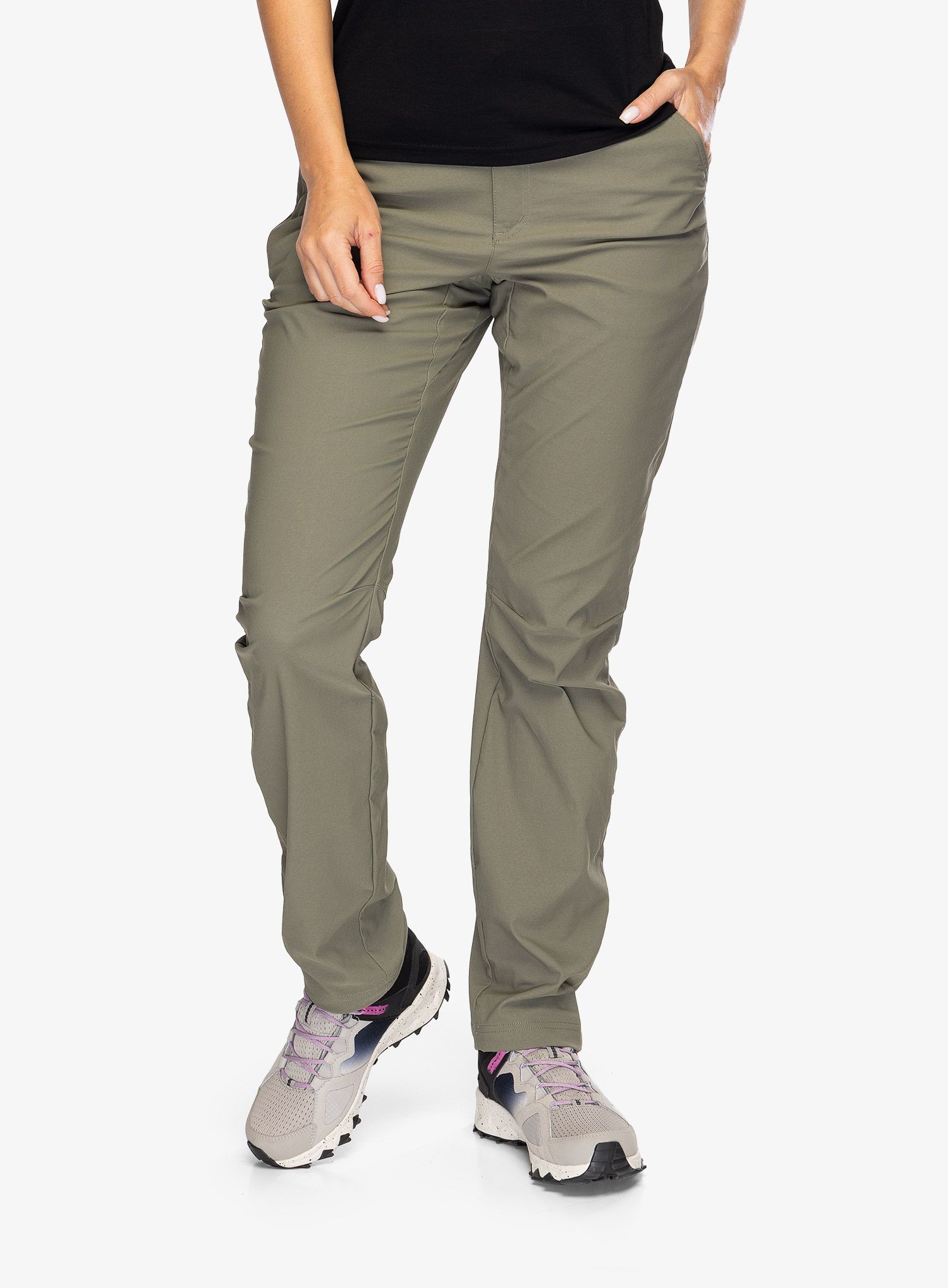 Ženske hlače Columbia Leslie Falls Pant II - stone green