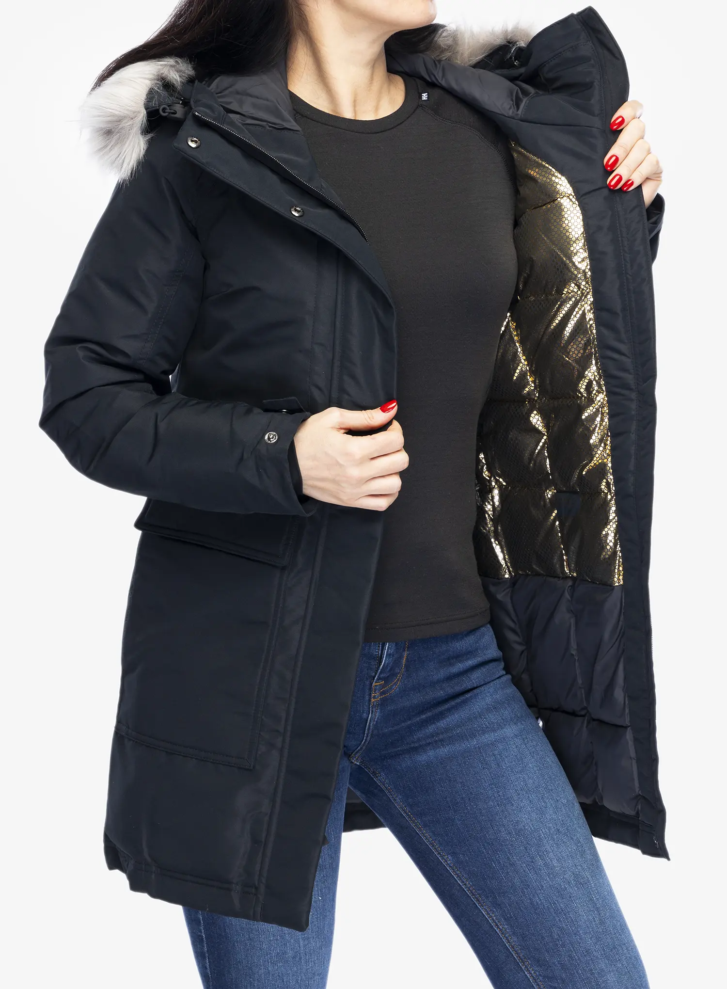 Ženski kaput Columbia Little Si II Insulated Parka - black